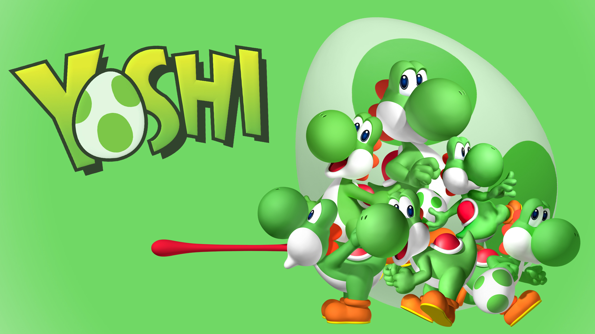 Yoshi from Nintendo HD Wallpaper