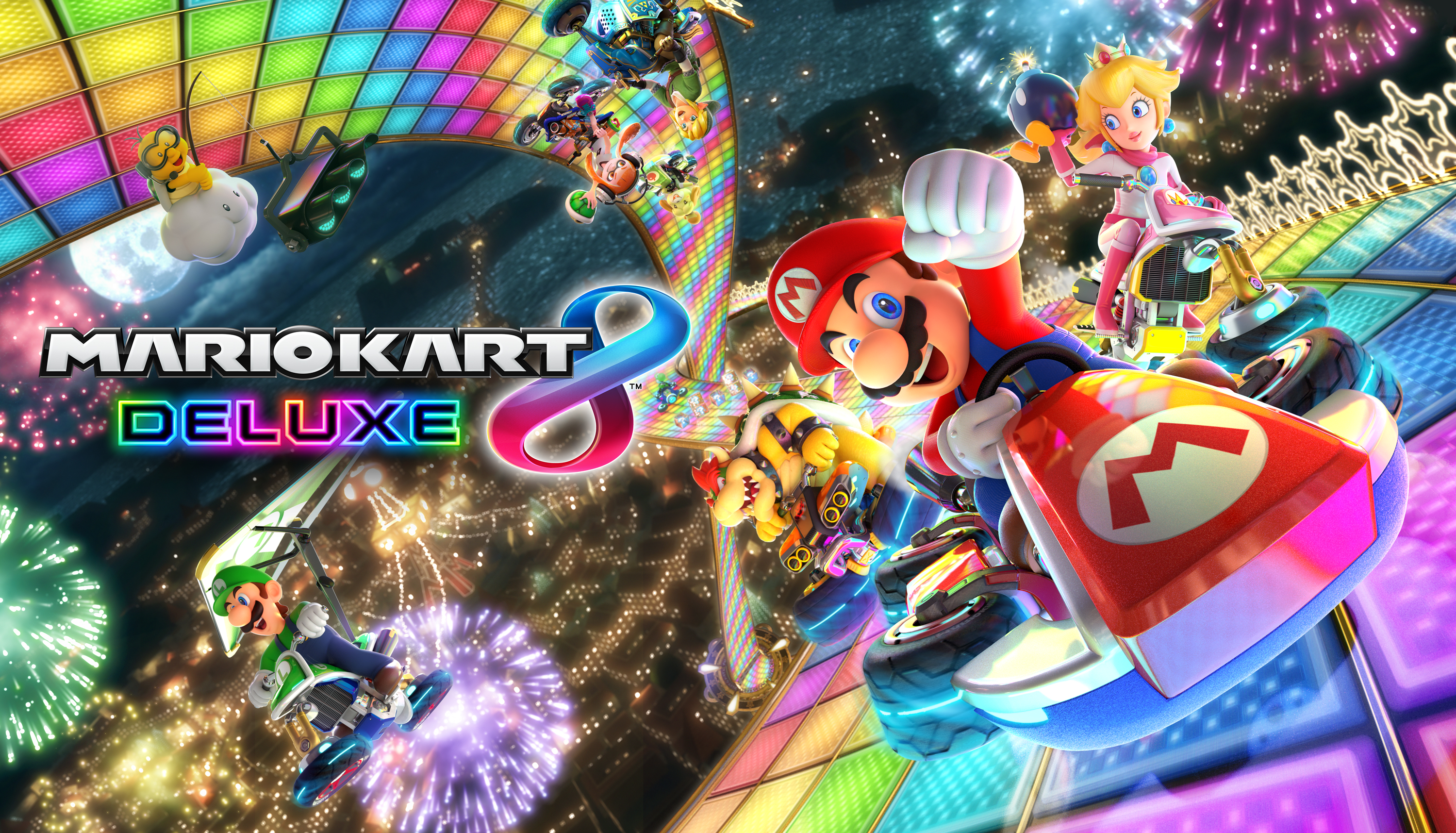 Mario Kart 8 Deluxe Nintendo Switch Game HD Wallpaper
