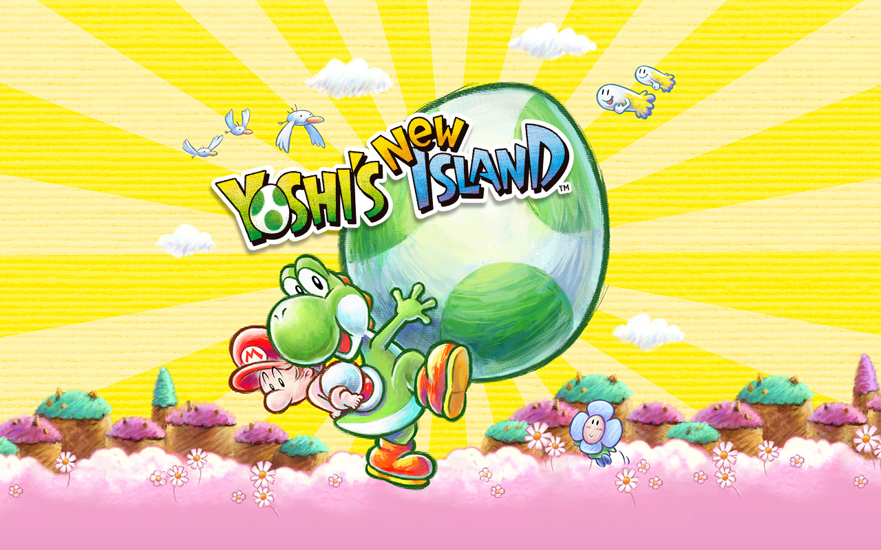 Yoshi's New Island HD Wallpaper