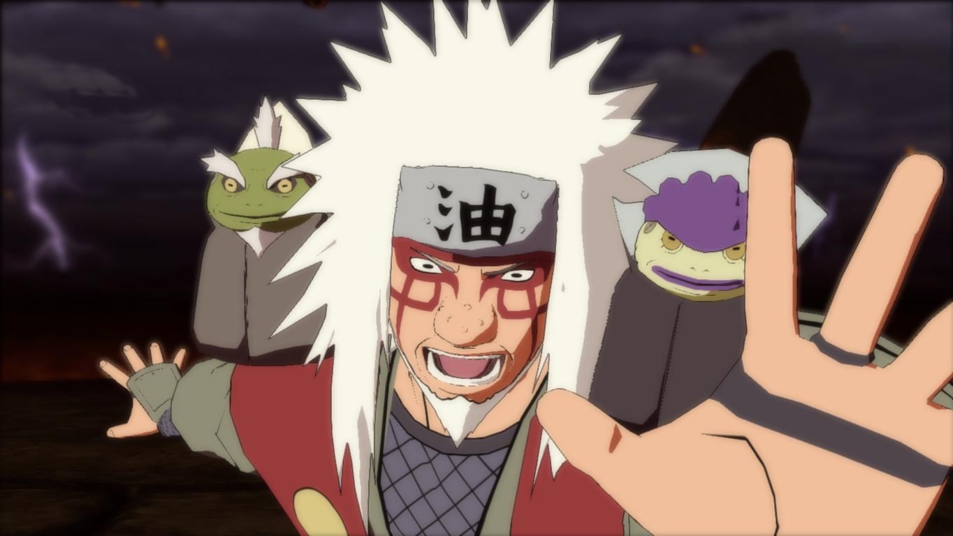Jiraiya with Toads from Naruto HD Wallpaper