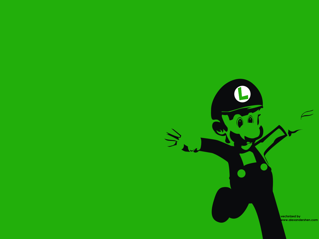 Luigi from Mario HD Wallpaper