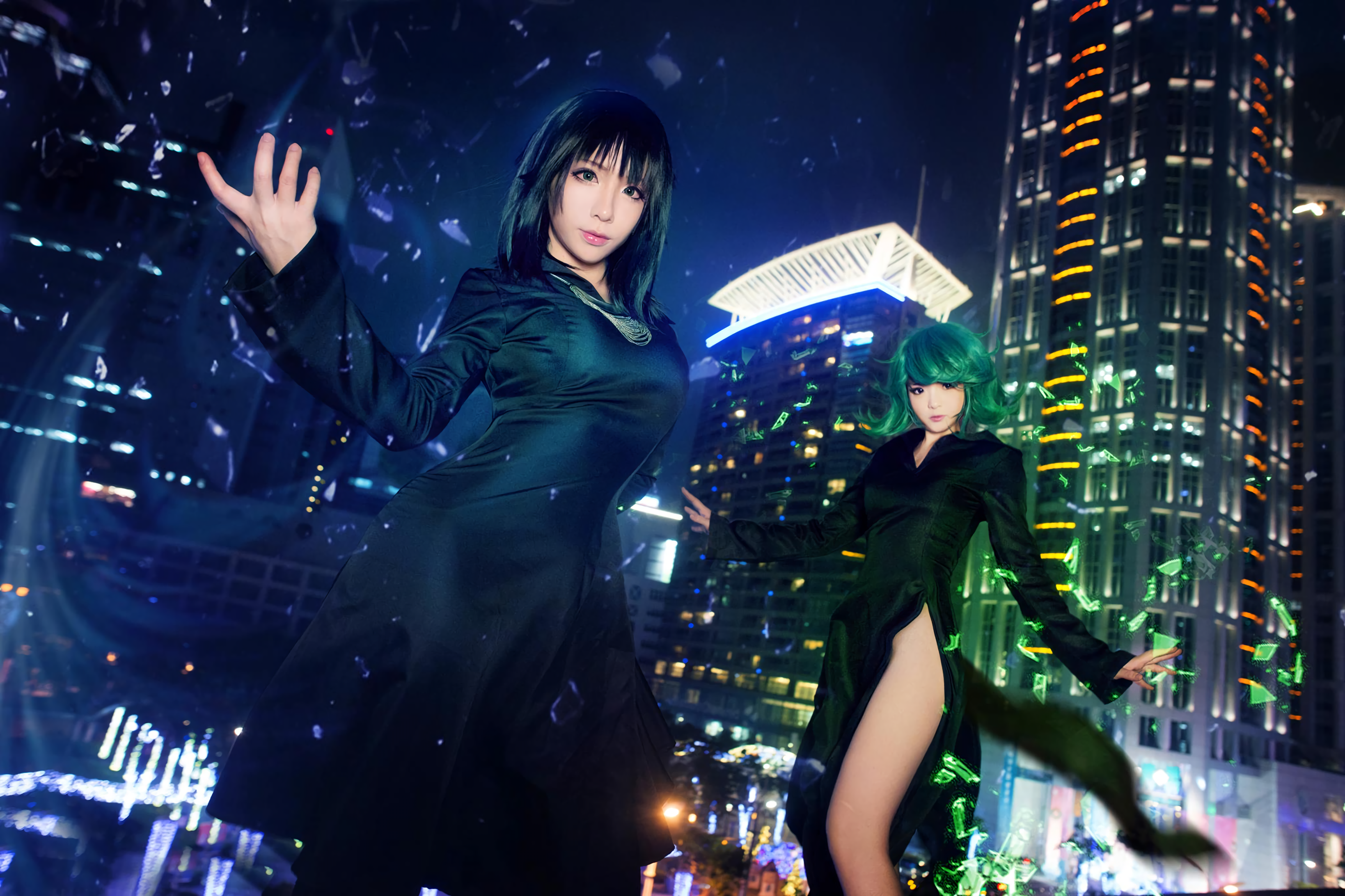 Fubuki and Tatsumaki from One-Punch Man HD Wallpaper