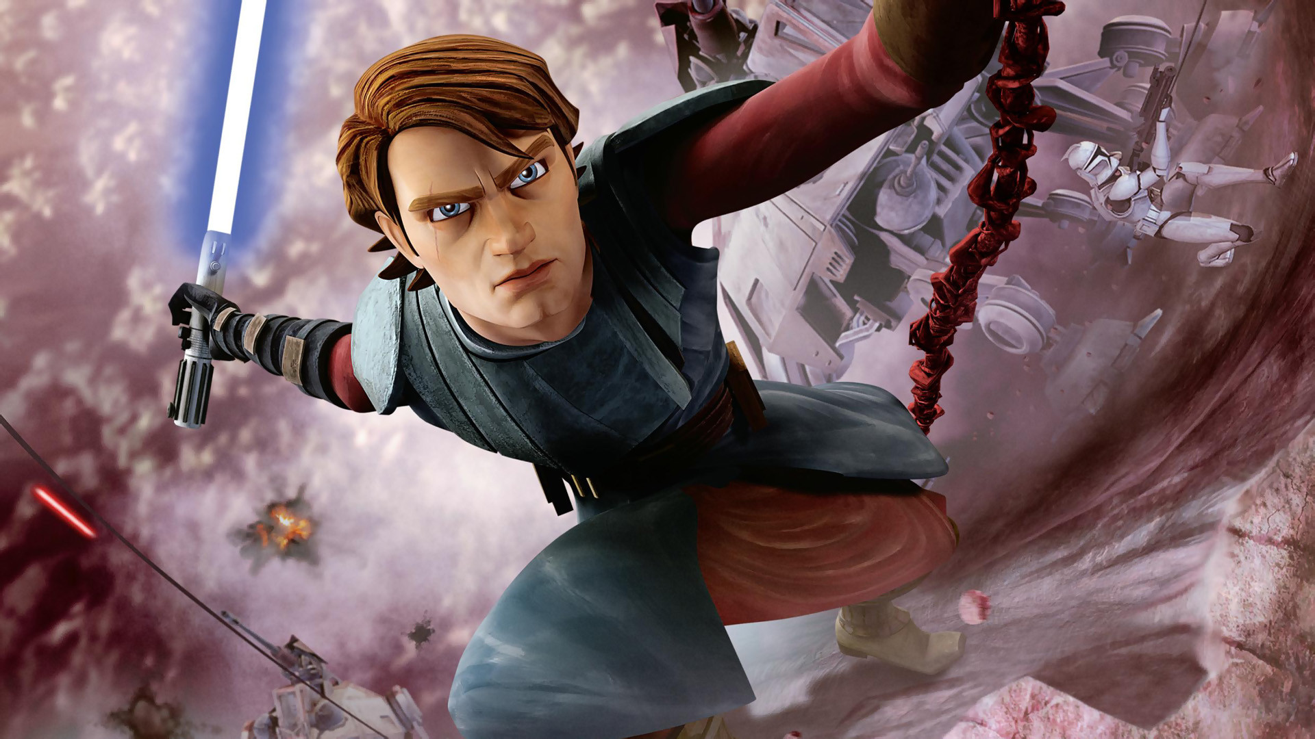 Anakin Skywalker from Star Wars: The Clone Wars HD Wallpaper