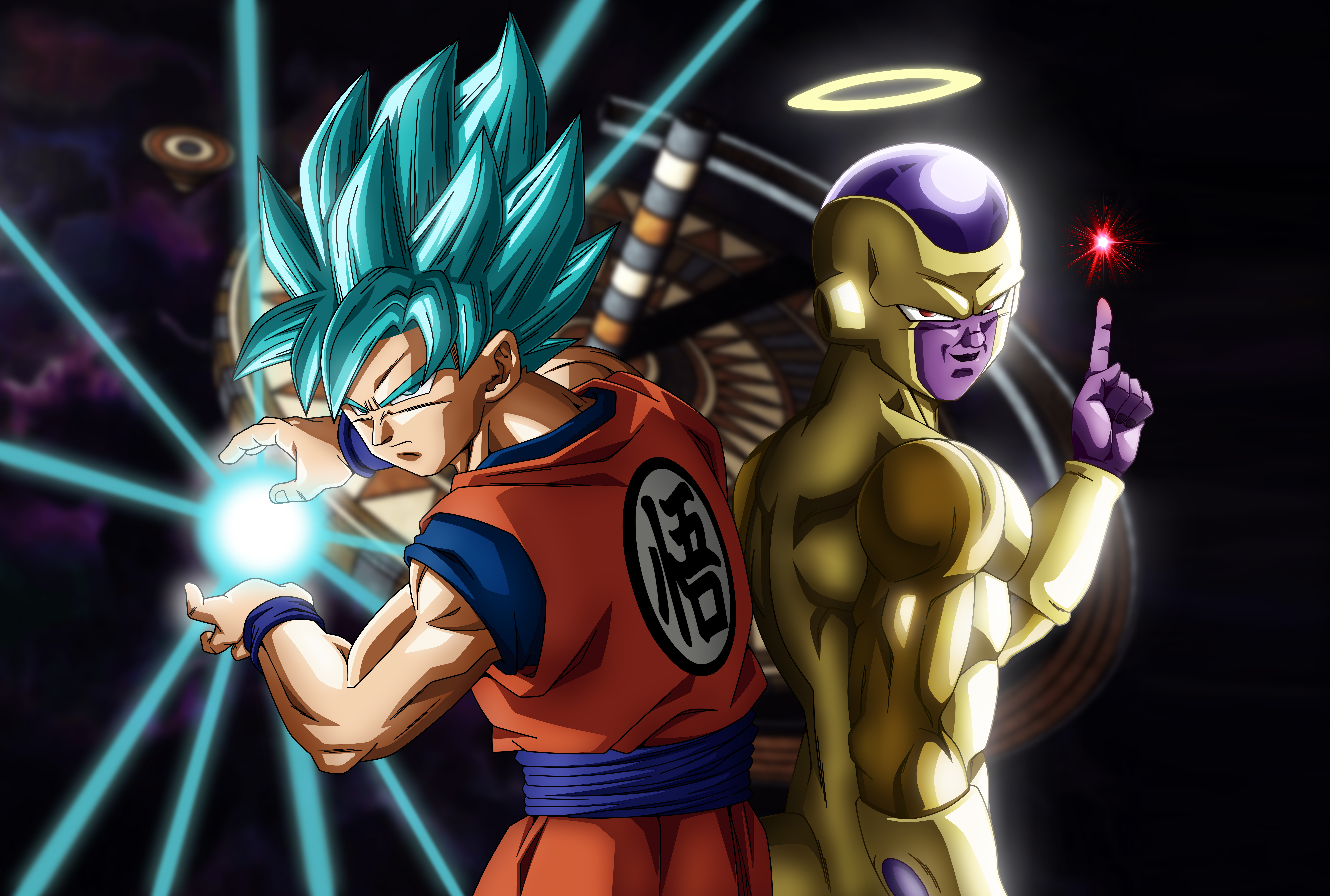 Goku and Golden Frieza from Dragon Ball HD Wallpaper