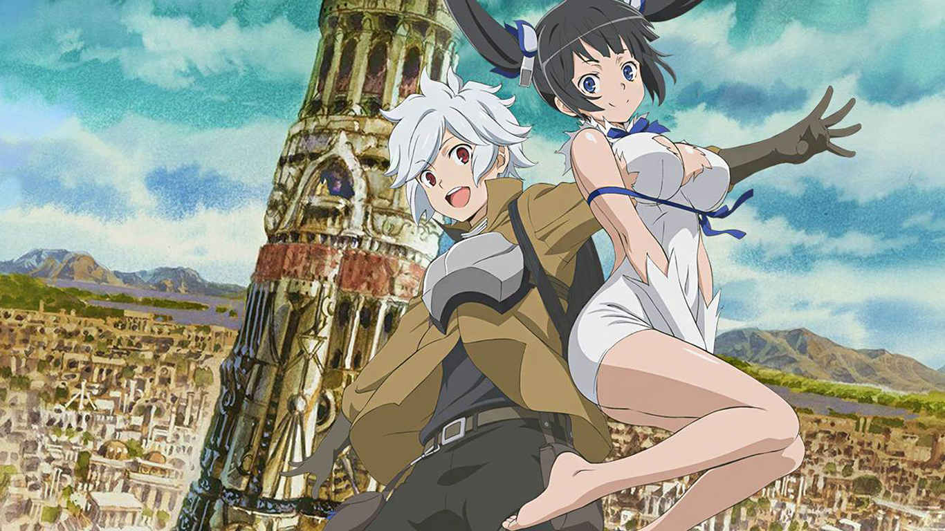 Bell Cranel and Hestia from DanMachi HD Wallpaper