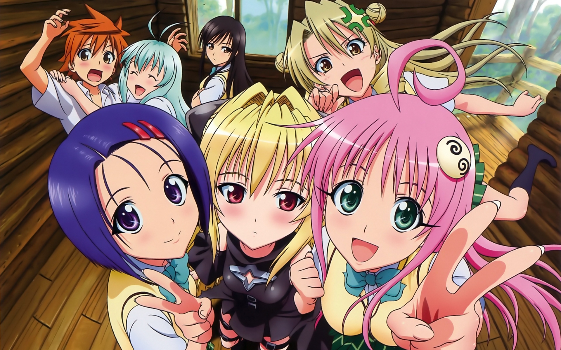 To LOVE-Ru Darkness Characters HD Wallpaper