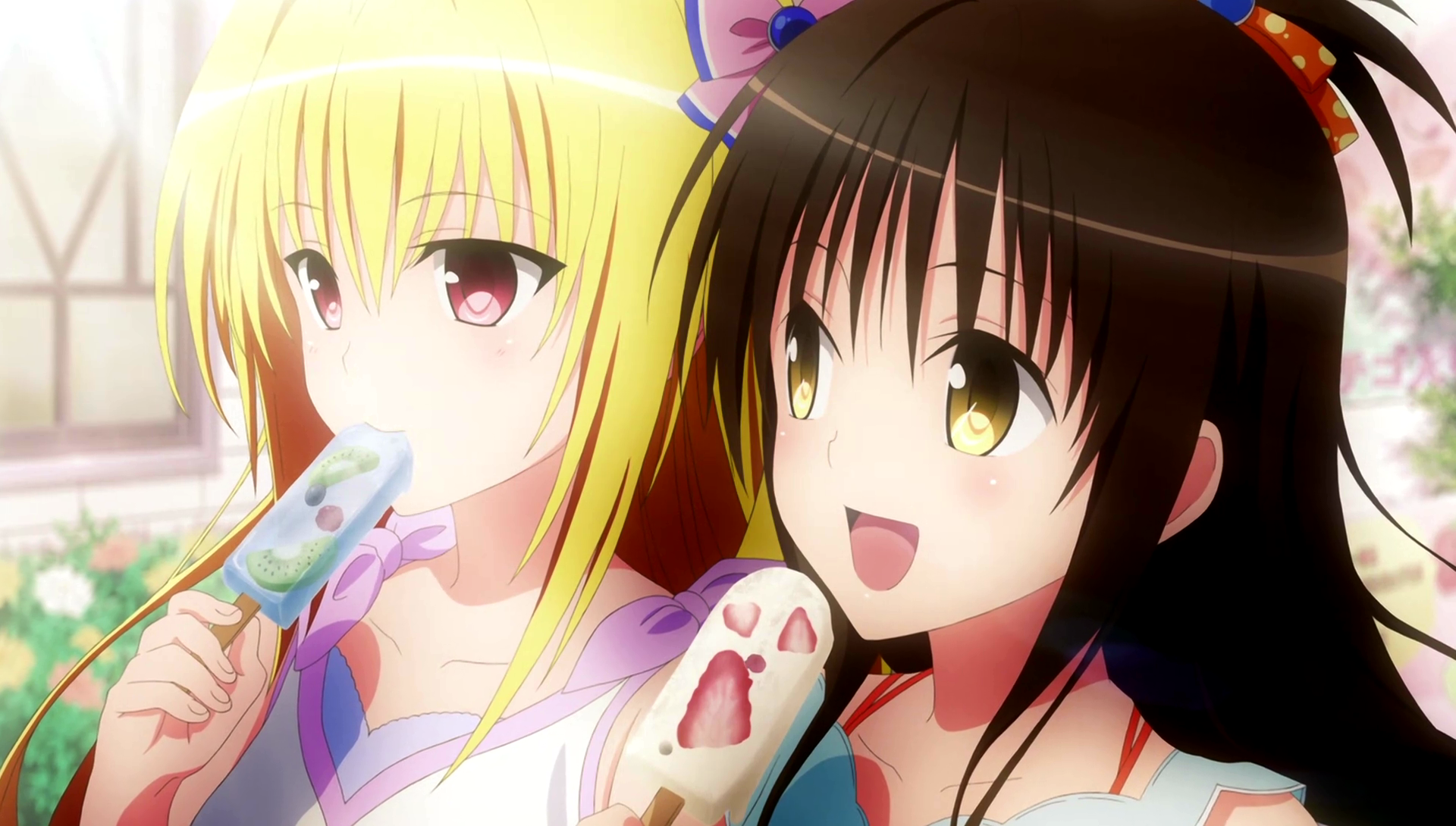 To LOVE Ru Darkness Golden Darkness and Momo Belia Deviluke HD Wallpaper