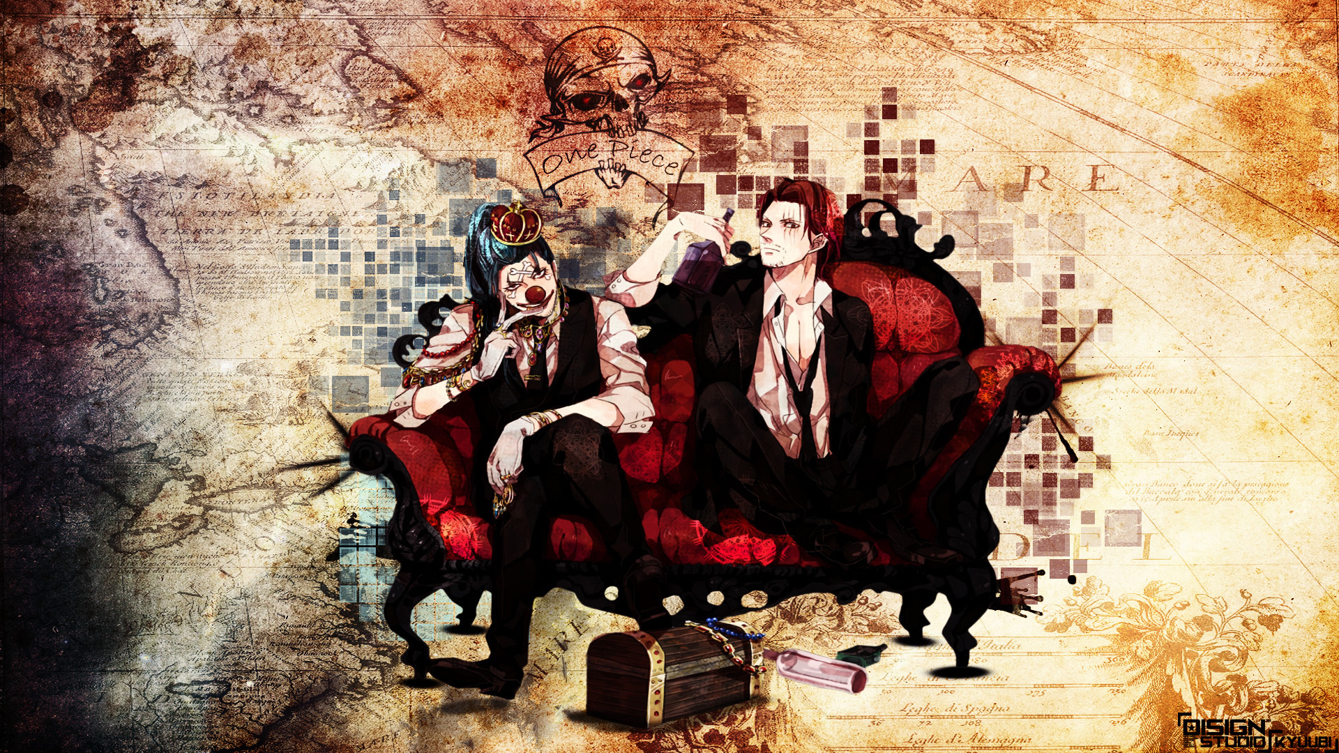 Shanks and Buggy from One Piece HD Wallpaper