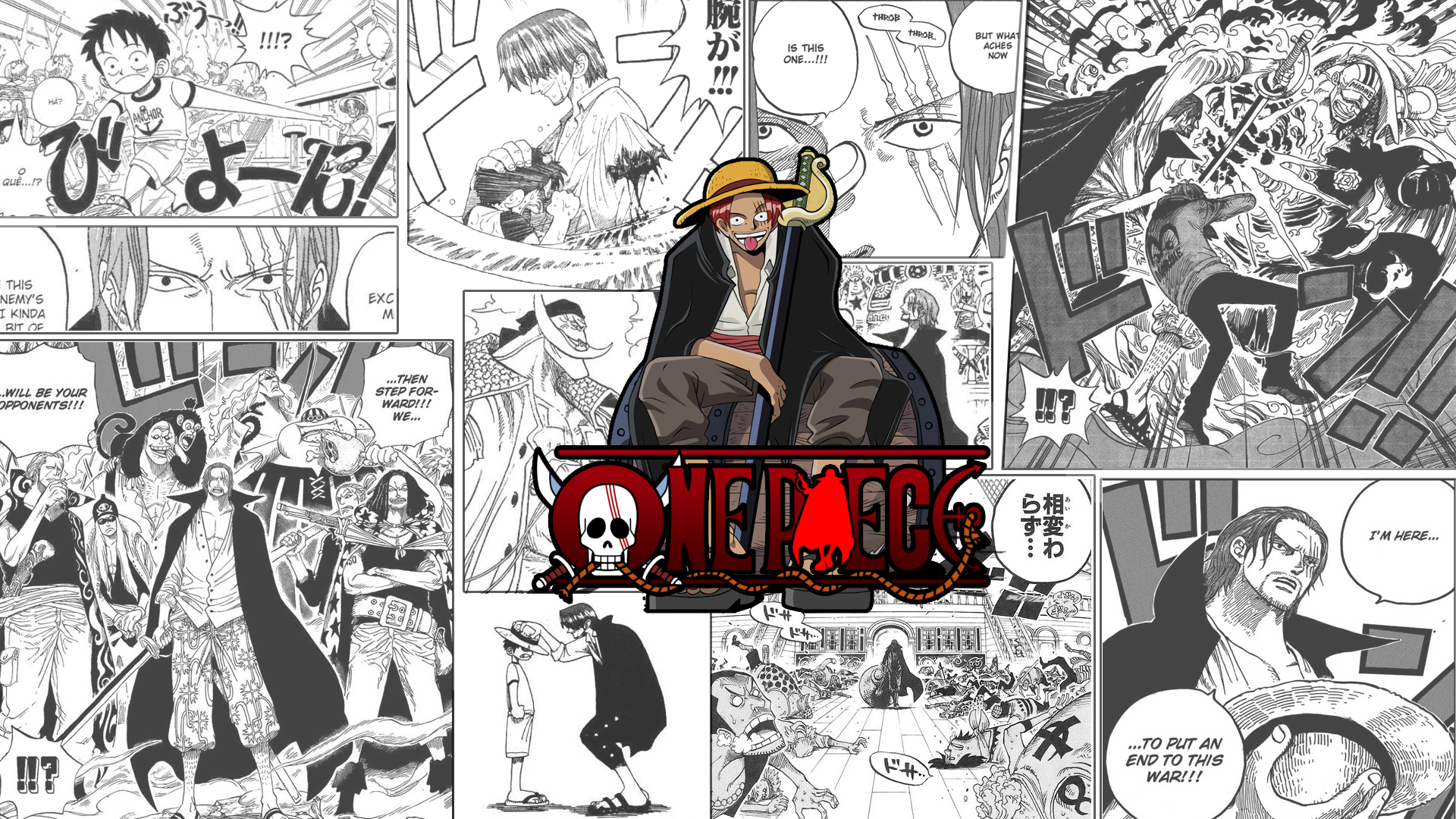 Shanks and One Piece Montage HD Wallpaper