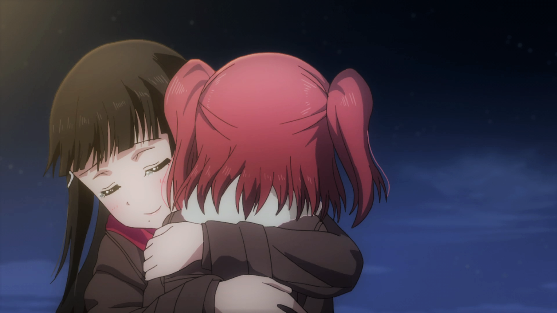 Dia Kurosawa hugging Ruby Kurosawa HD Wallpaper