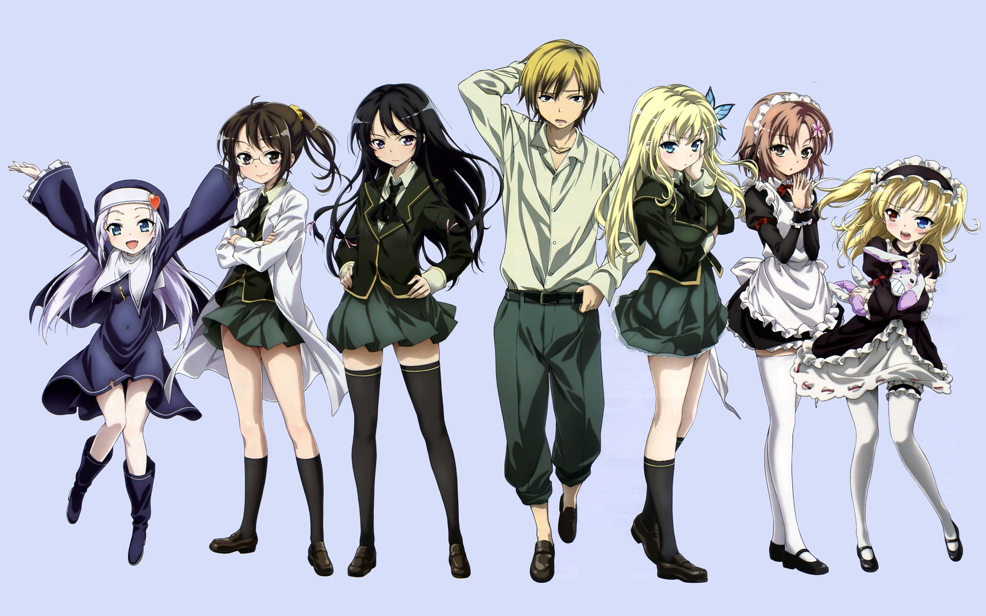 Group of anime characters HD Wallpaper