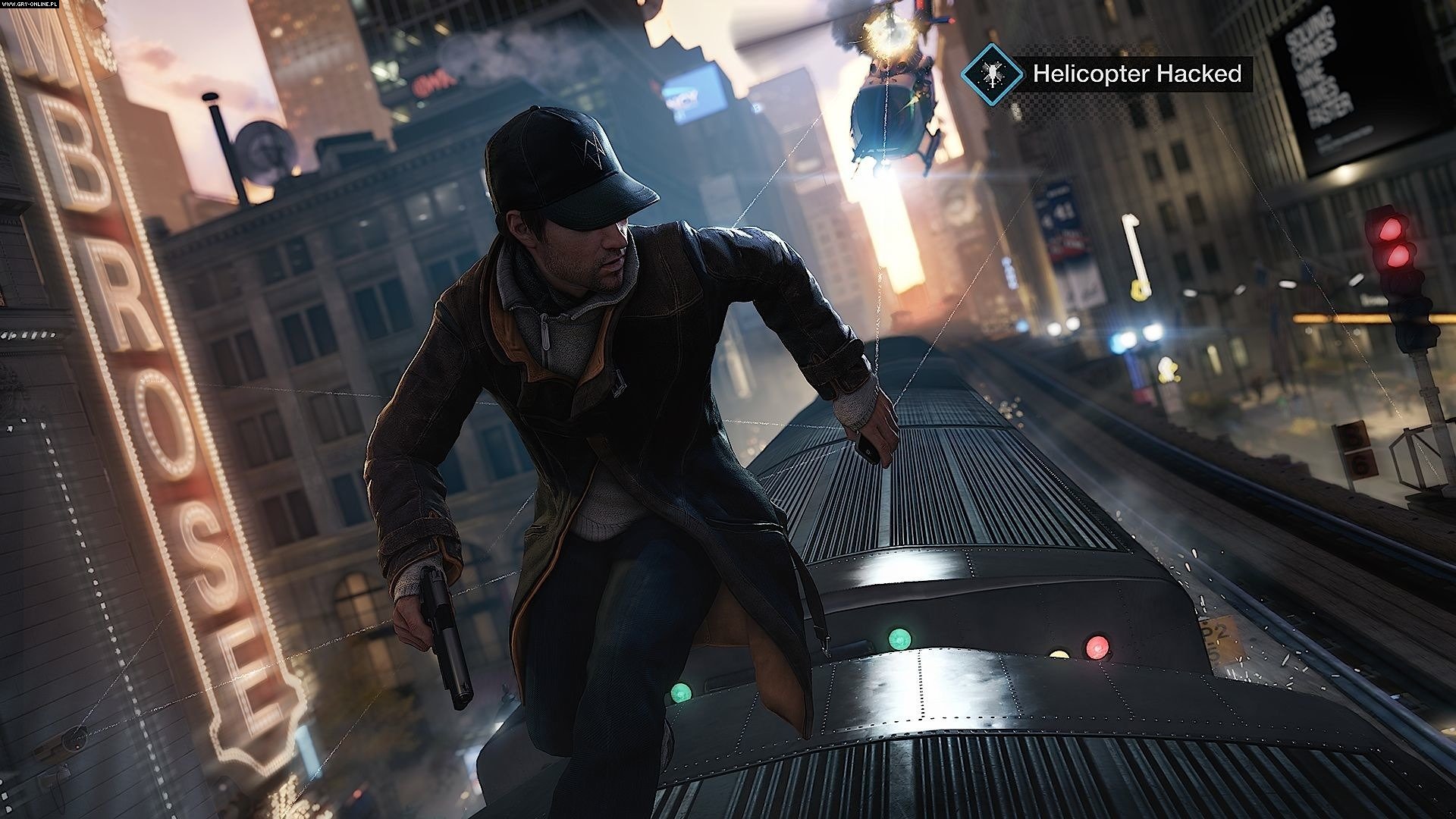 Aiden Pearce from Watch Dogs on a train HD Wallpaper