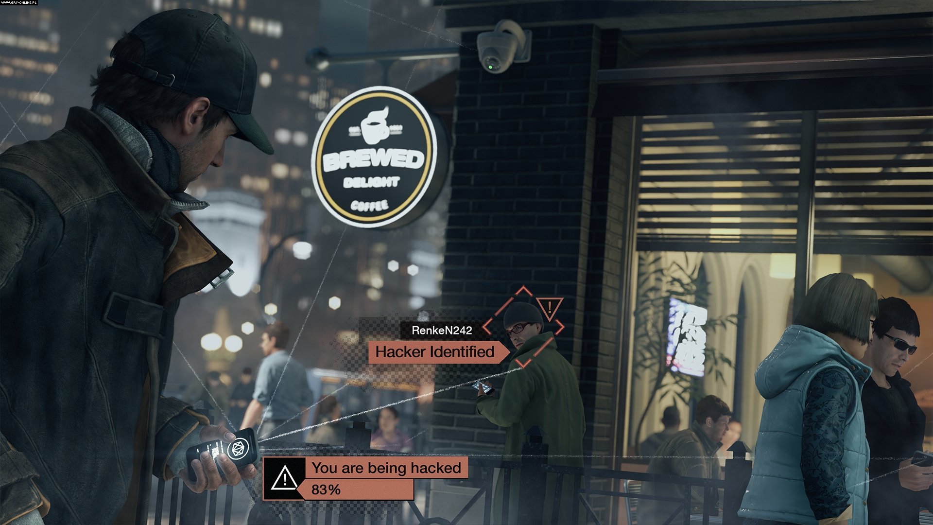 Aiden Pearce from Watch Dogs hacking someone HD Wallpaper
