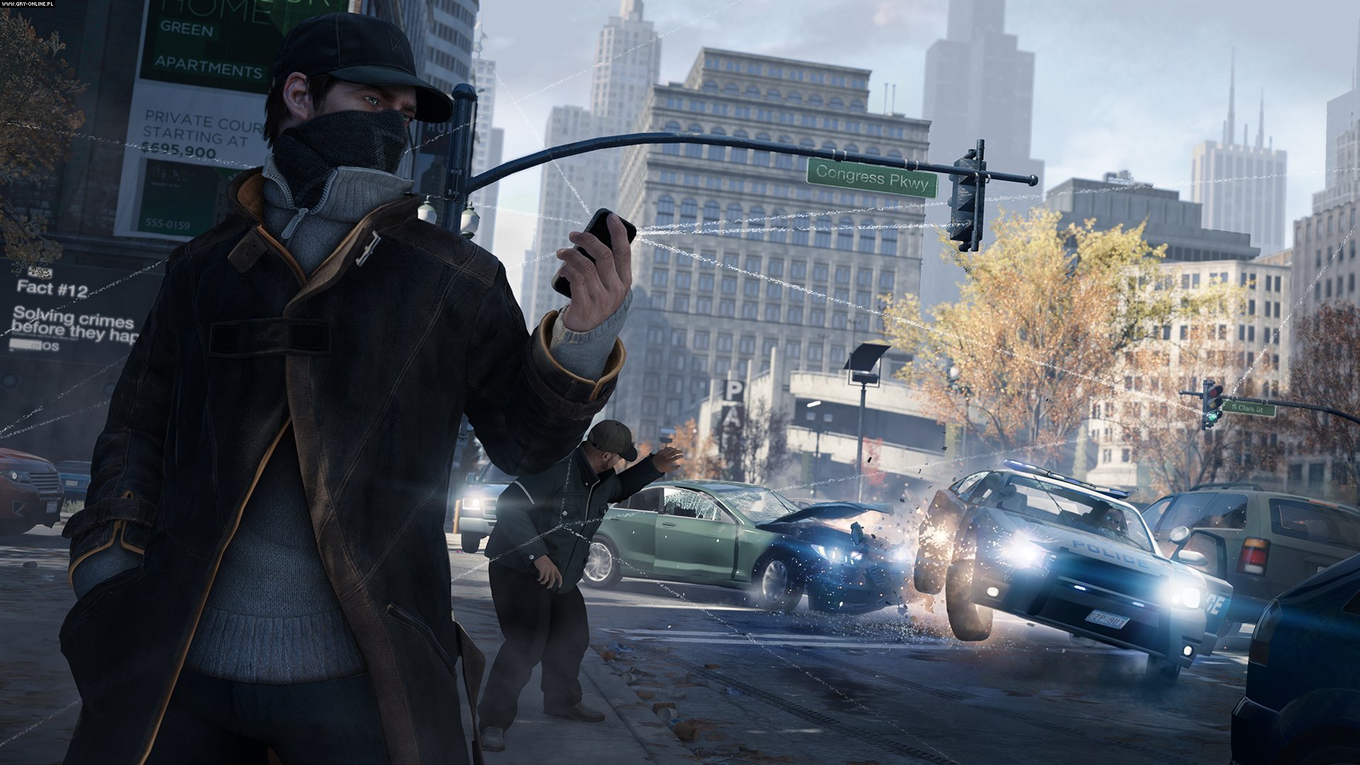 Aiden Pearce from Watch Dogs in Chicago HD Wallpaper