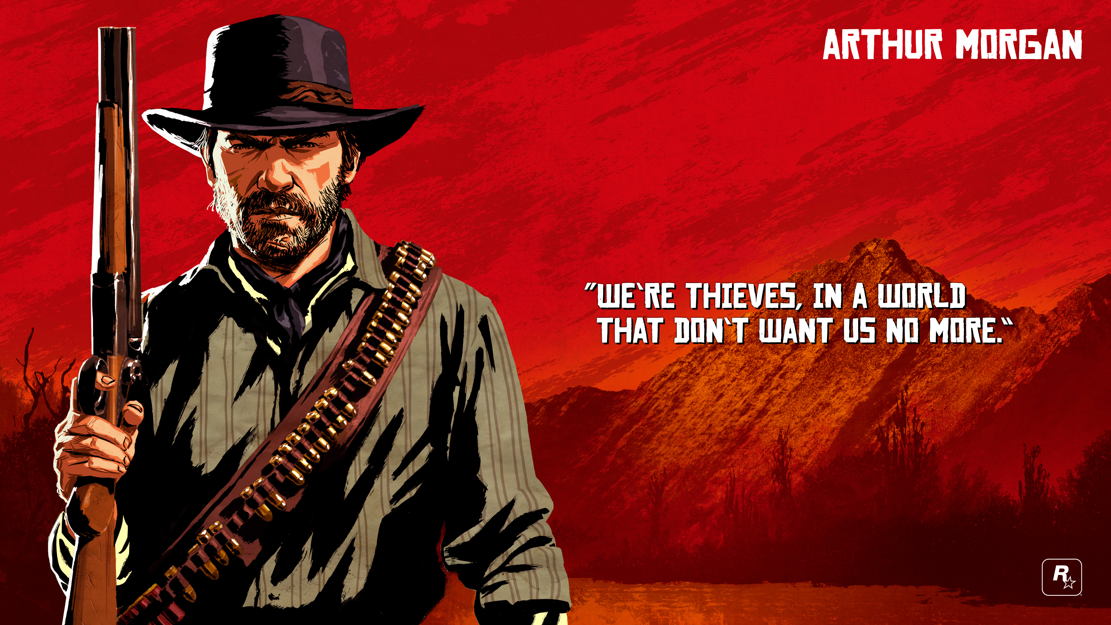 Arthur Morgan from Red Dead Redemption 2 HD Wallpaper