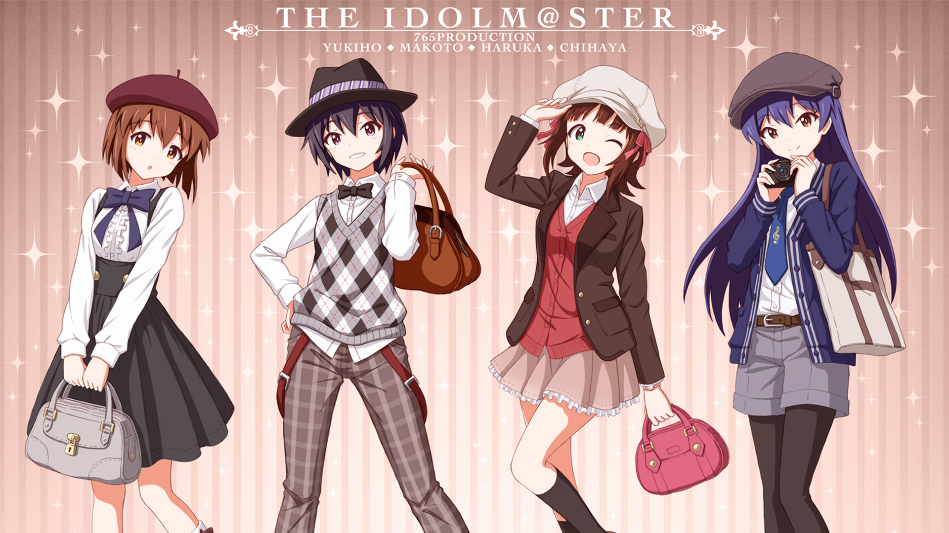 THE IDOLM@STER 765 PRODUCTION Yukiho, Makoto, Haruka, Chihaya HD Wallpaper