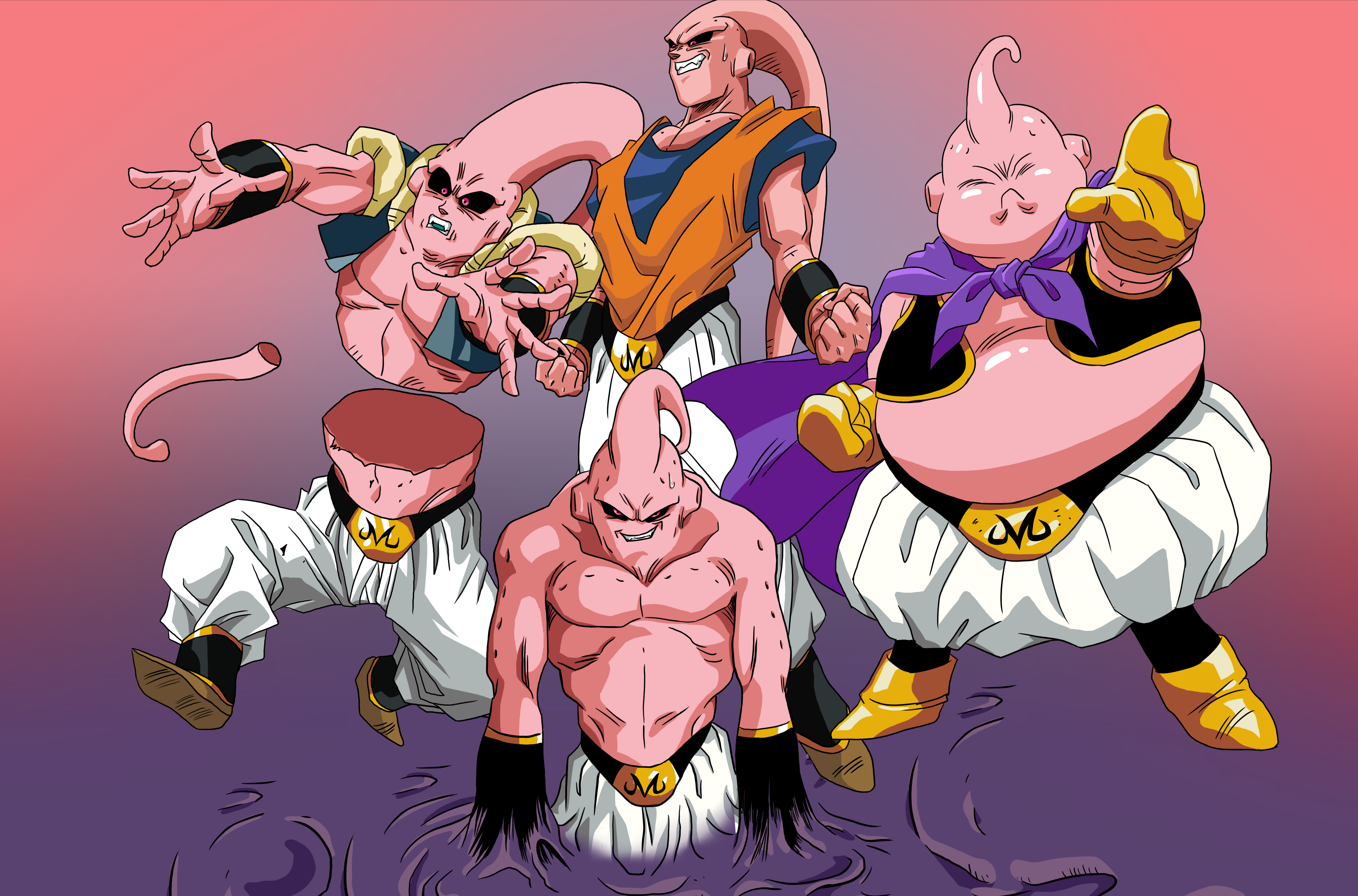 Majin Buu from Dragon Ball Z HD Wallpaper