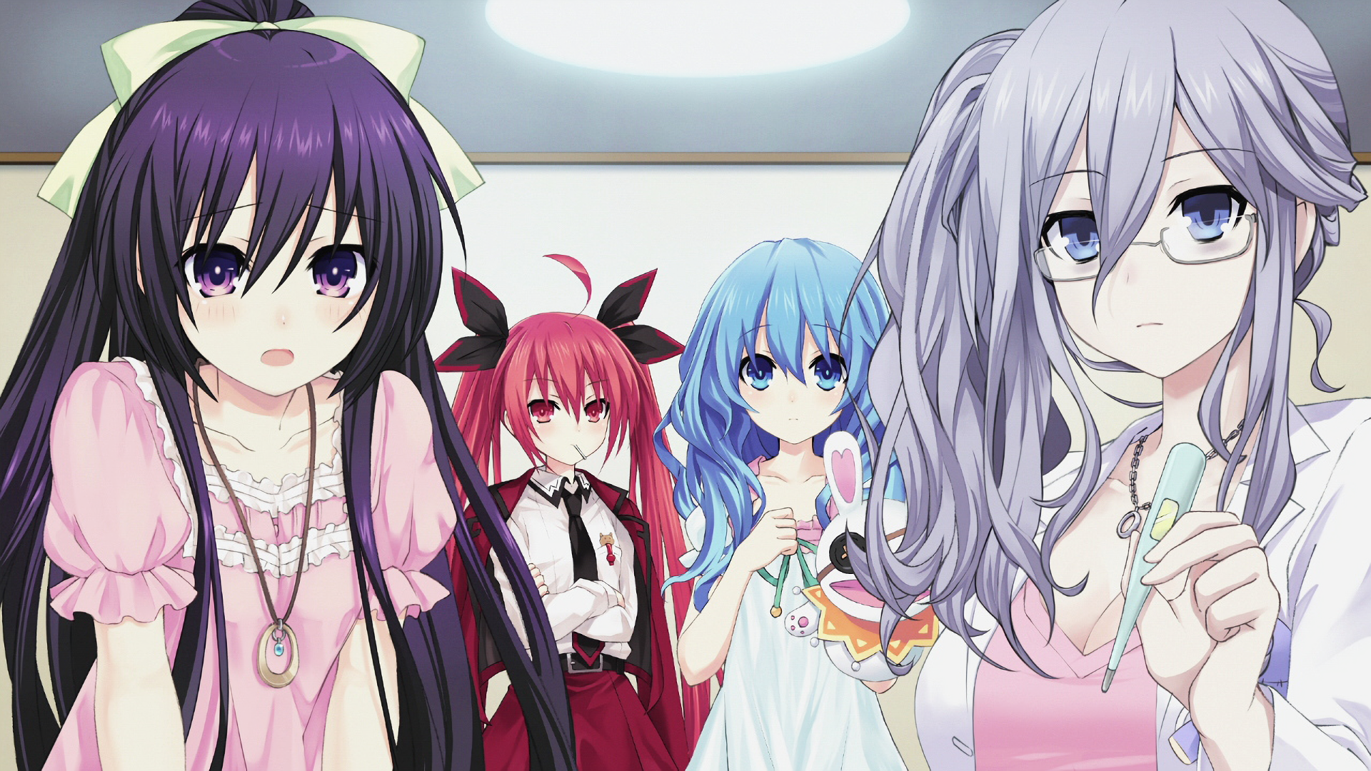 Tohka Yatogami and friends from Date A Live HD Wallpaper