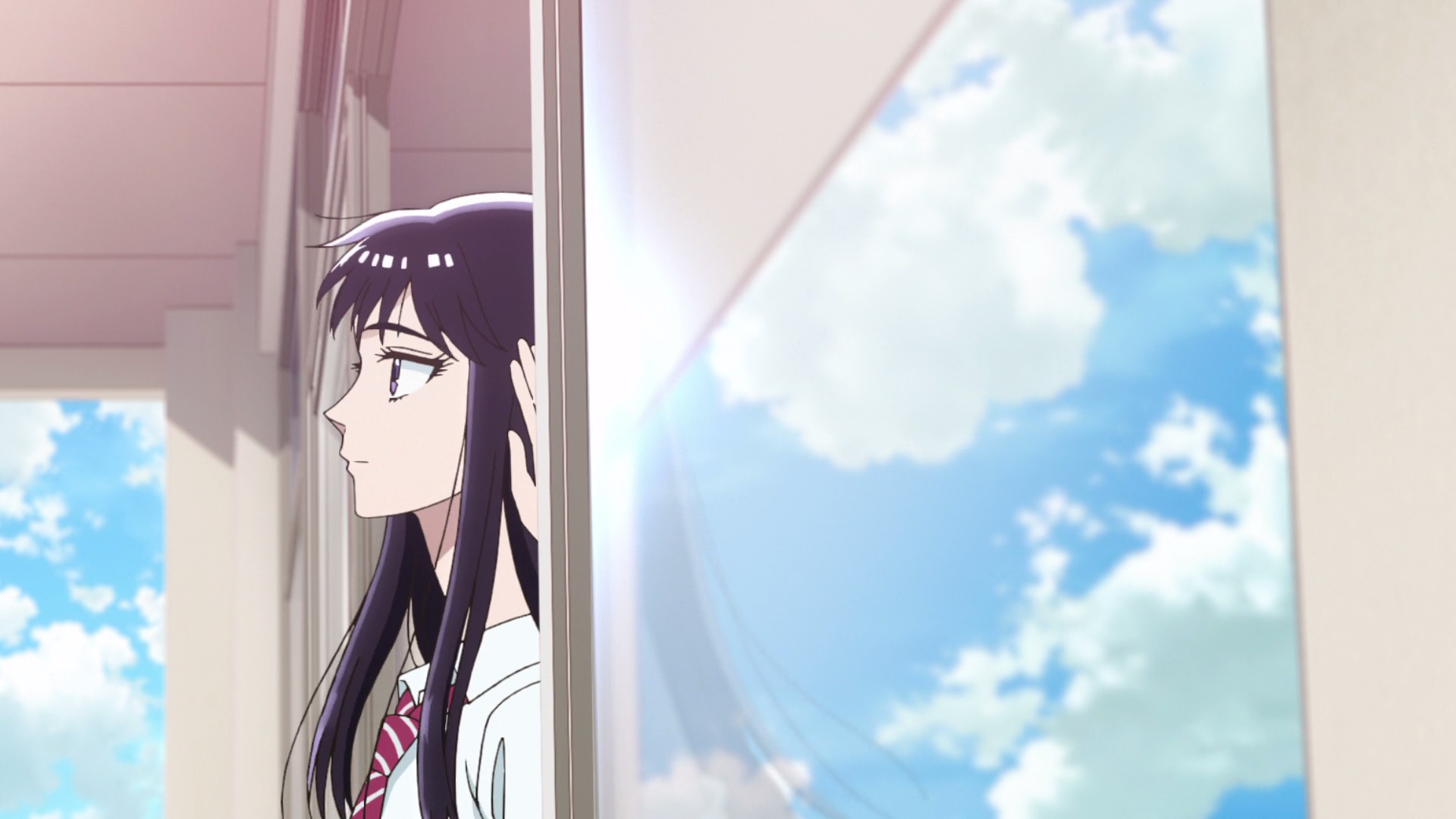 Akira Tachibana looking out a window HD Wallpaper