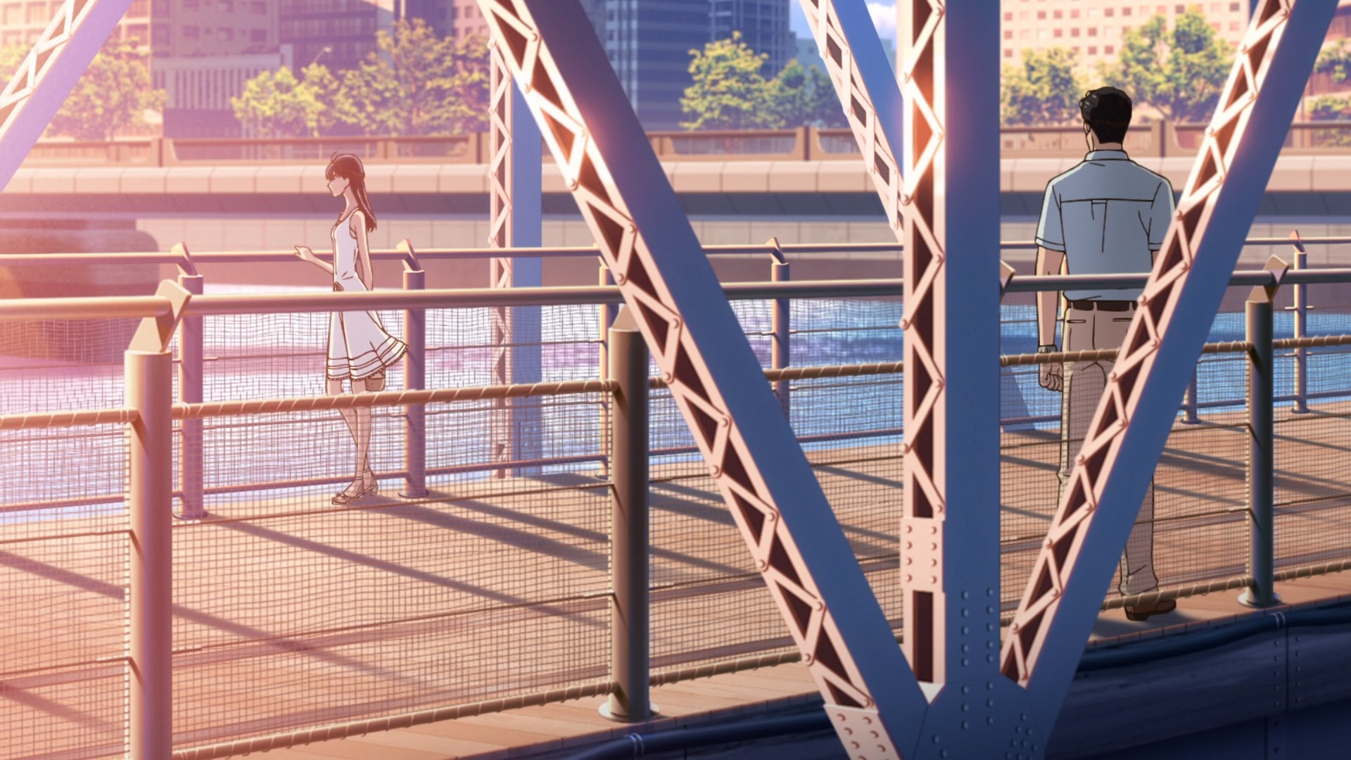 Akira Tachibana on a bridge HD Wallpaper