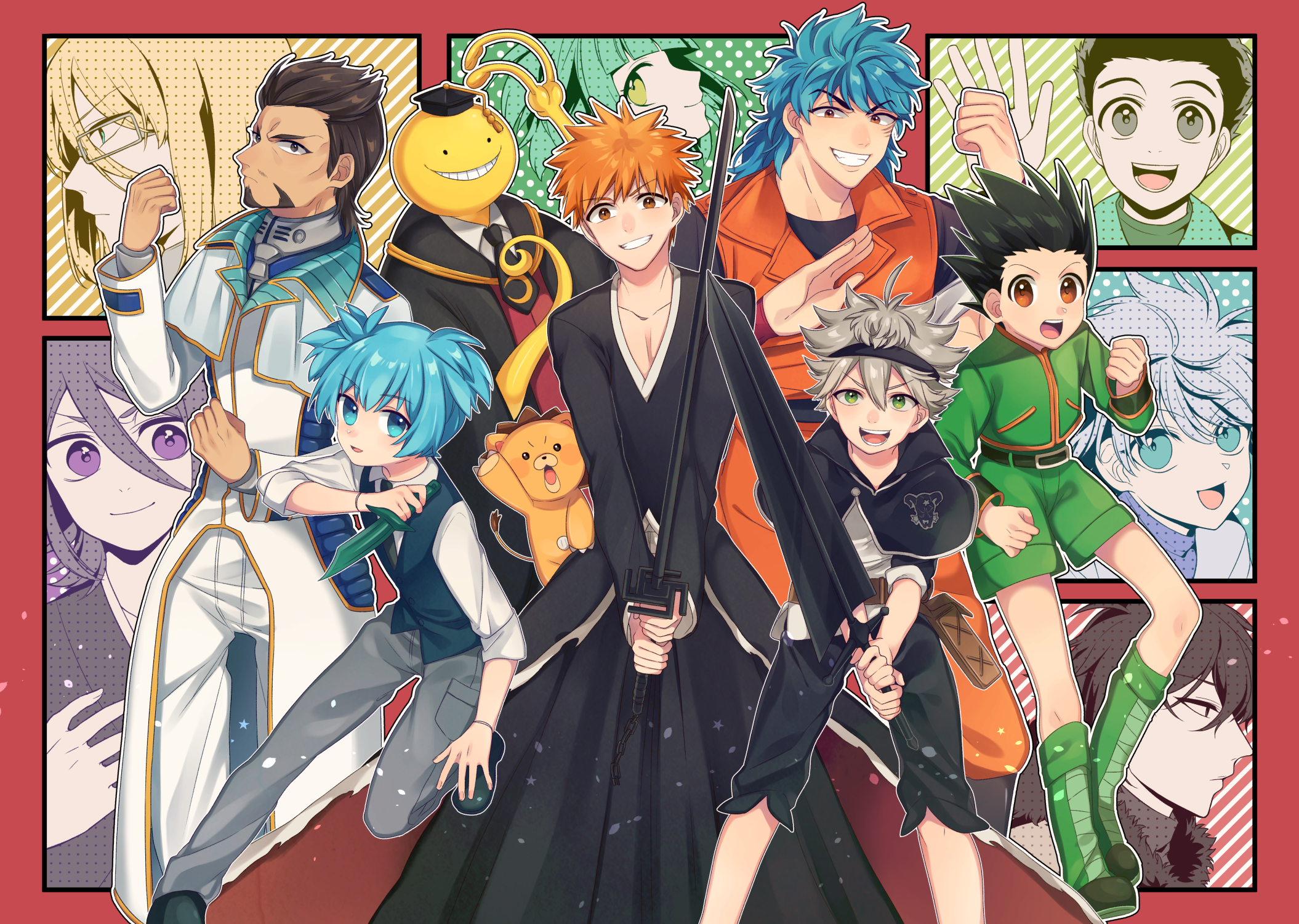 Anime Characters Crossover HD Wallpaper