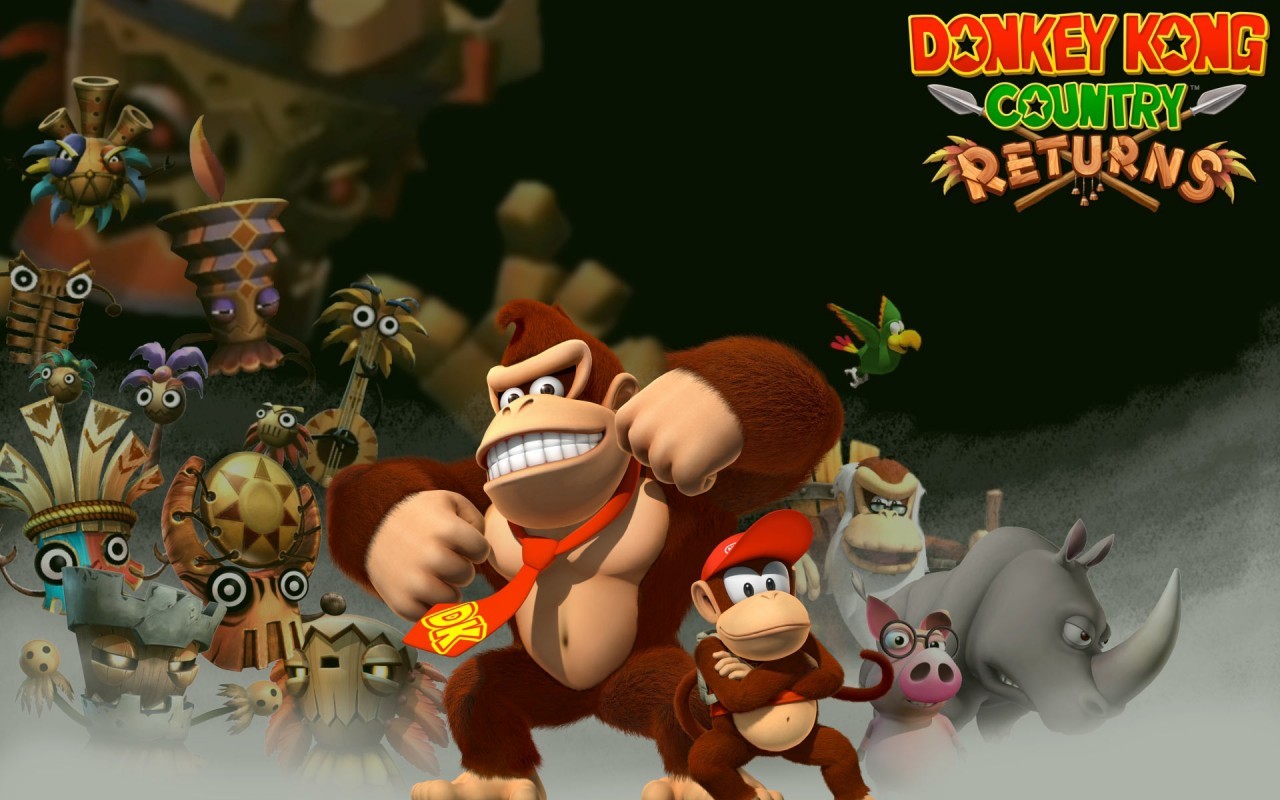 Donkey Kong Country Returns characters HD Wallpaper