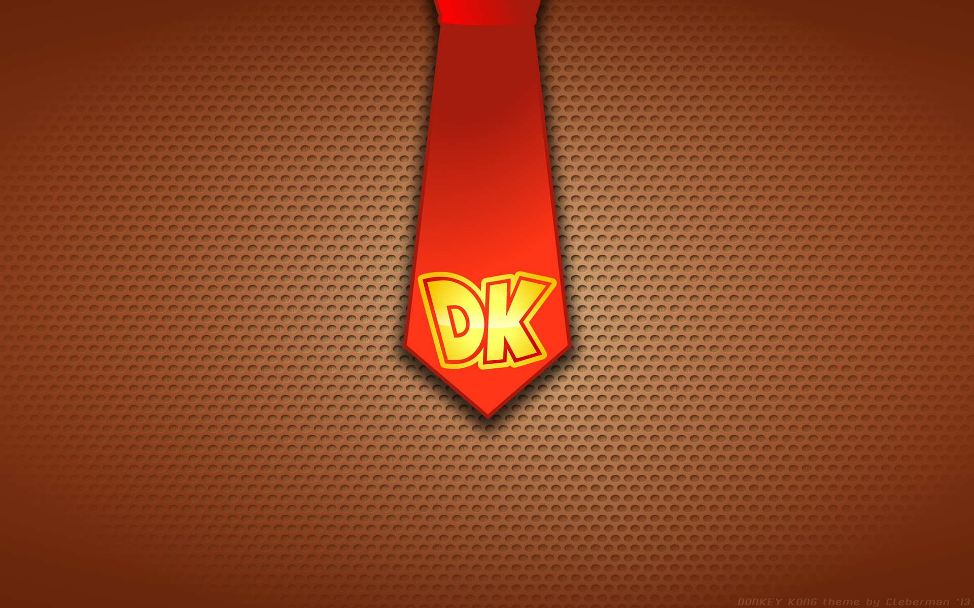 Donkey Kong tie with DK logo HD Wallpaper