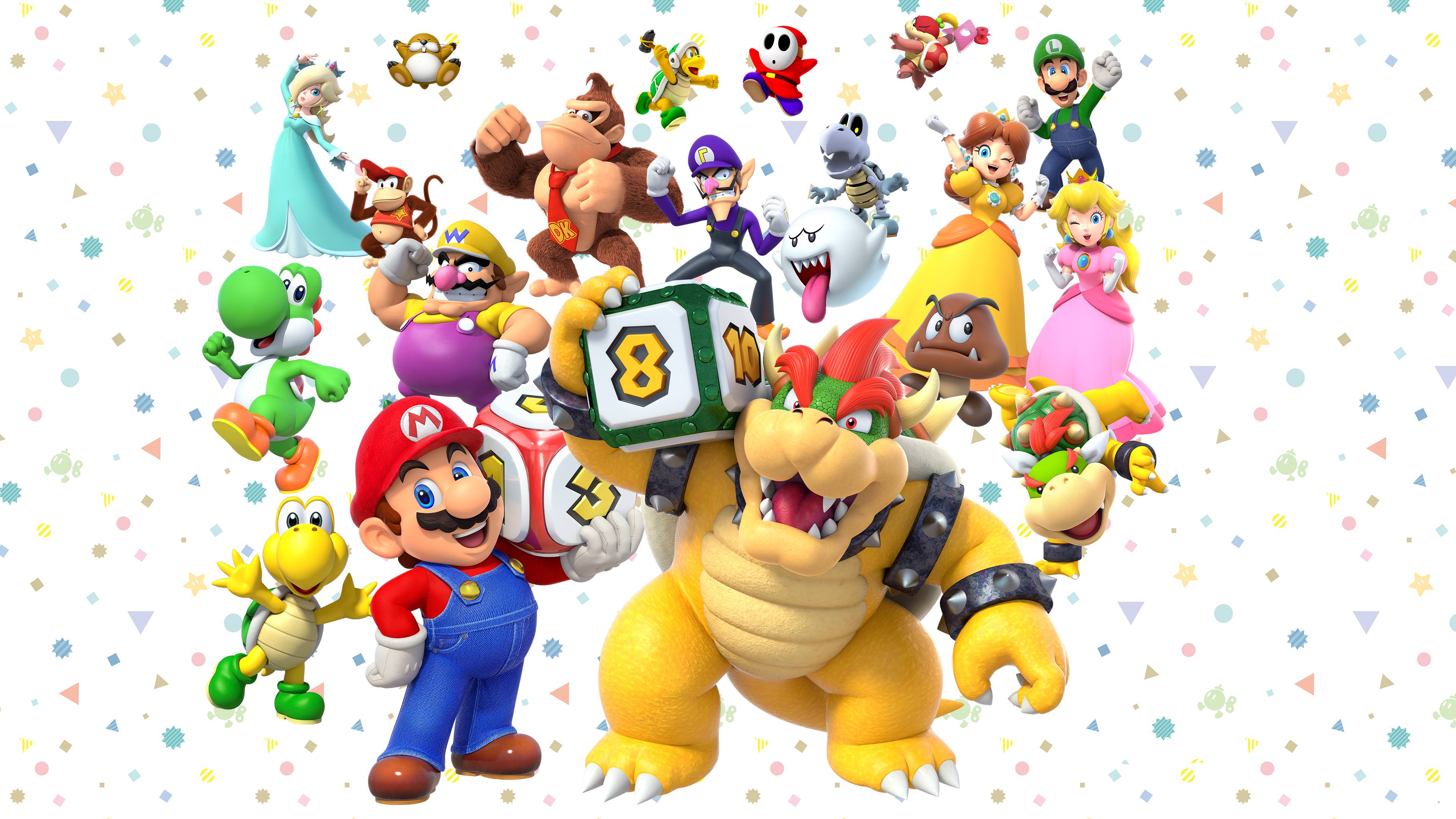 Mario characters from Super Mario franchise HD Wallpaper