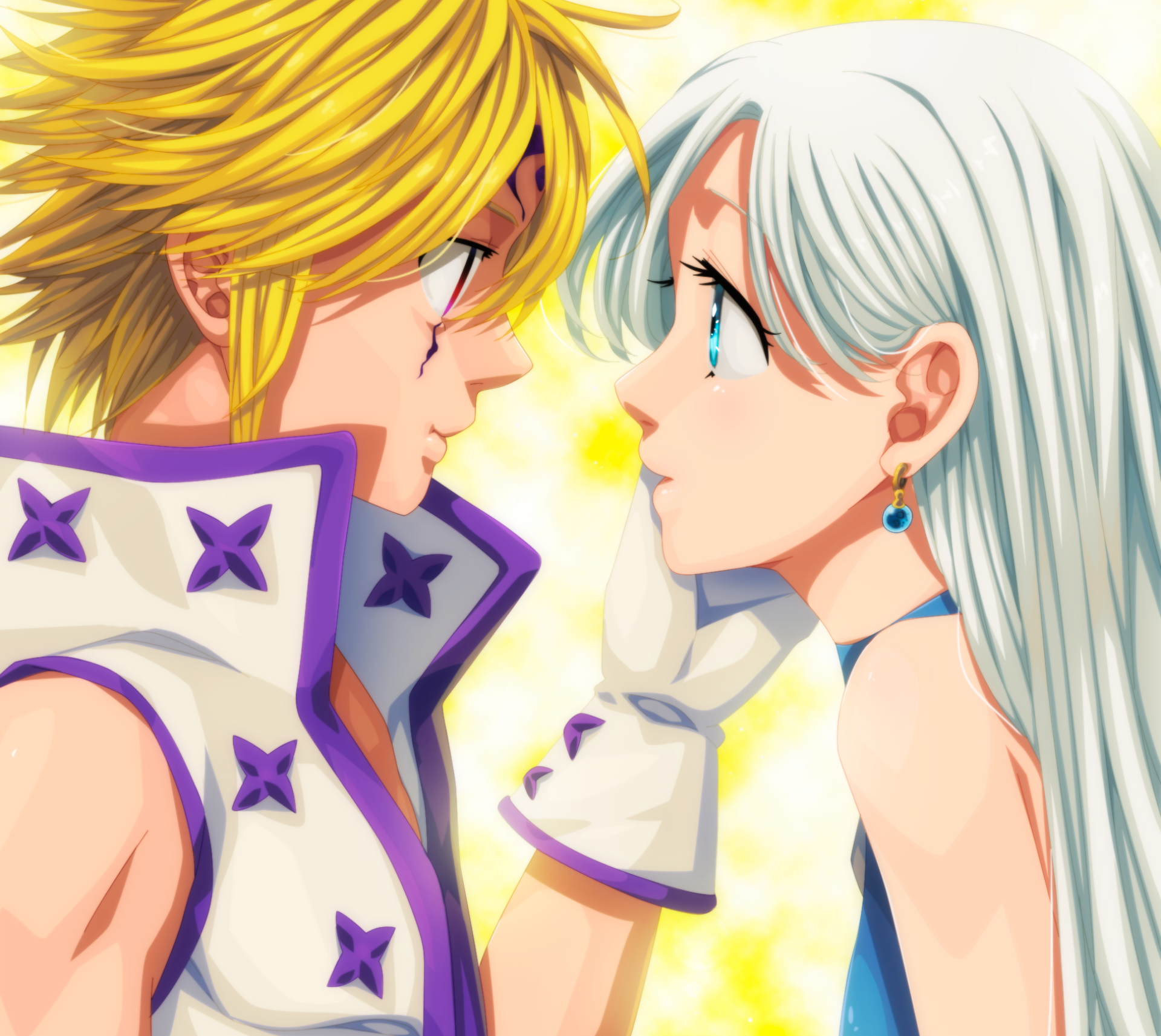 Meliodas and Elizabeth Liones from The Seven Deadly Sins HD Wallpaper