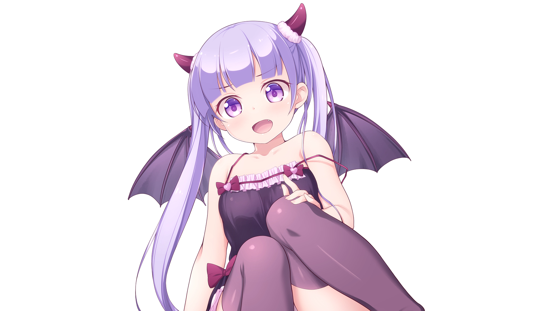 Aoba Suzukaze from New Game! in a devil costume HD Wallpaper