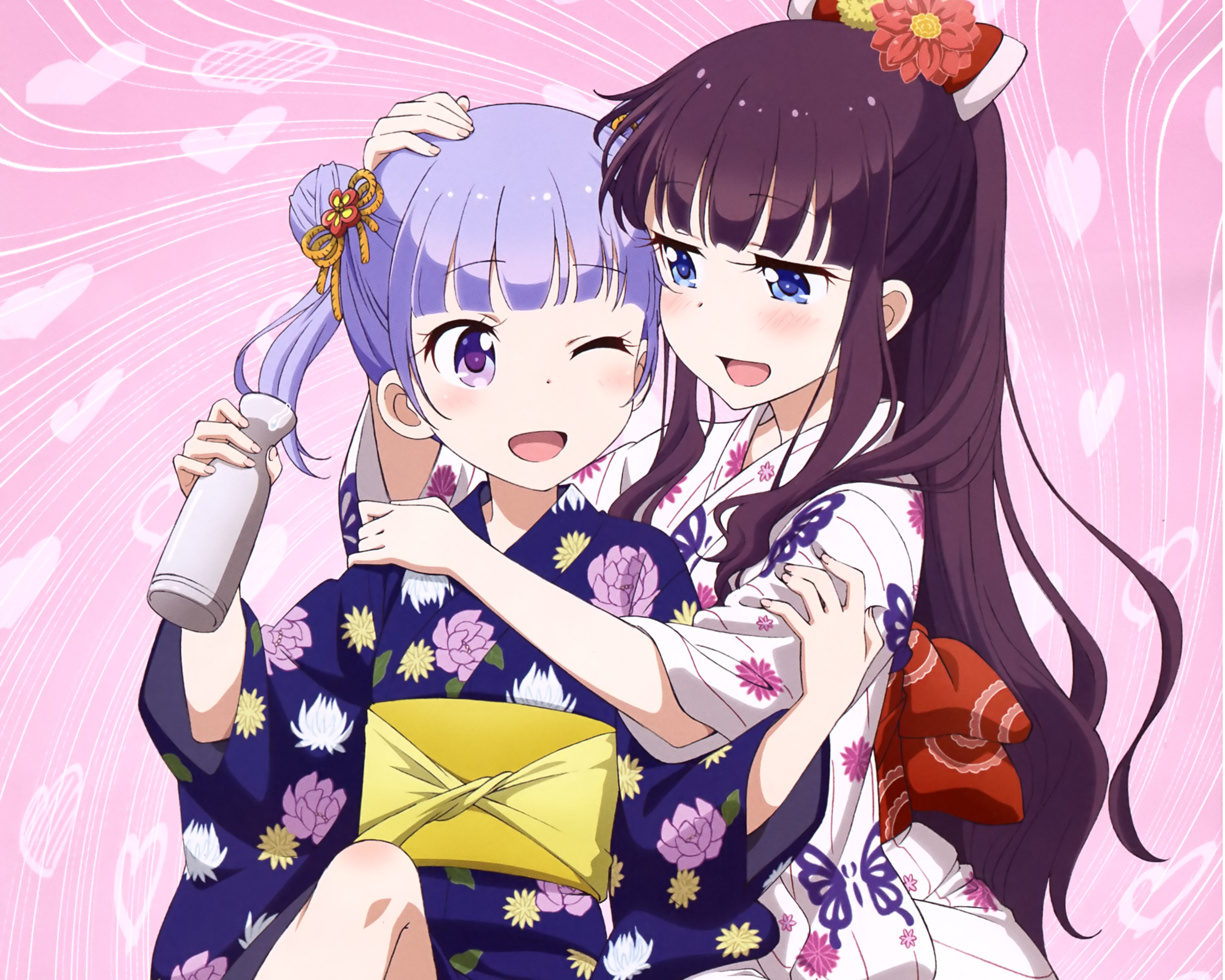 Aoba Suzukaze and Rin from New Game! HD Wallpaper
