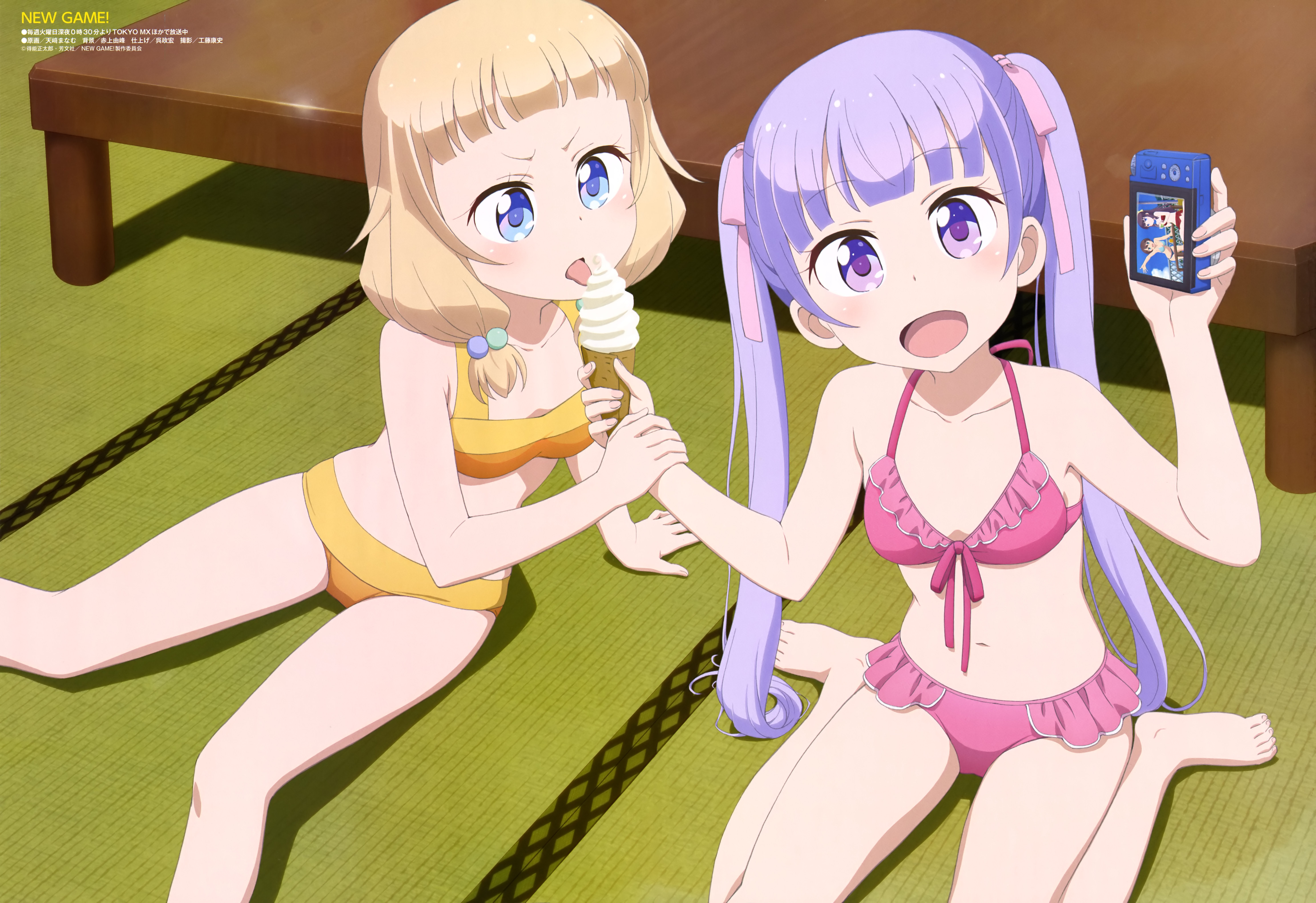 Aoba Suzukaze and Kō Yagami from NEW GAME! HD Wallpaper