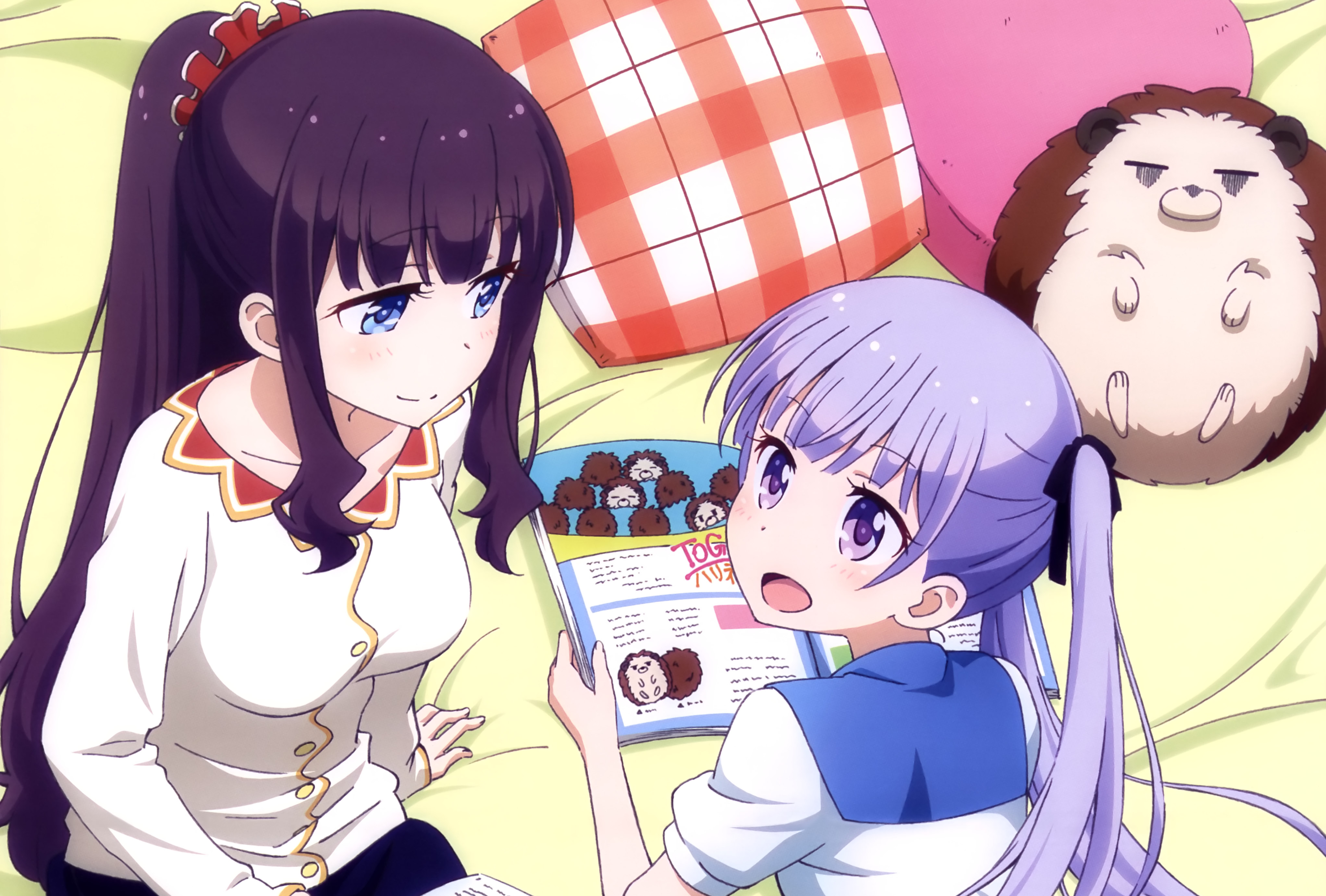 Aoba Suzukaze from New Game! reading a magazine HD Wallpaper