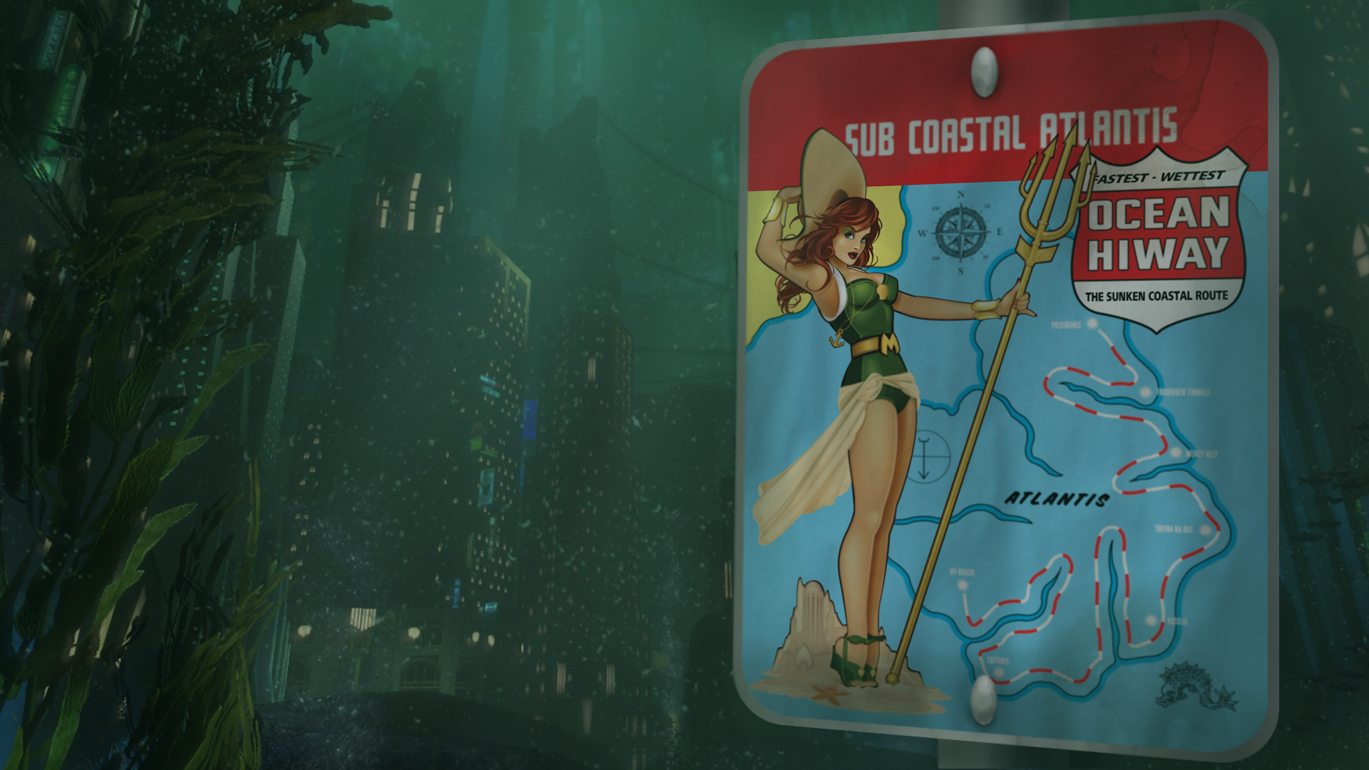 Mera from Sub Coastal Atlantis Ocean Hiway HD Wallpaper