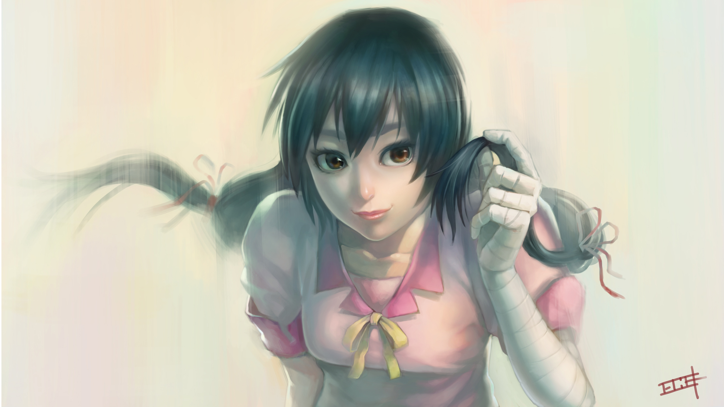 Suruga Kanbaru from Monogatari Series HD Wallpaper