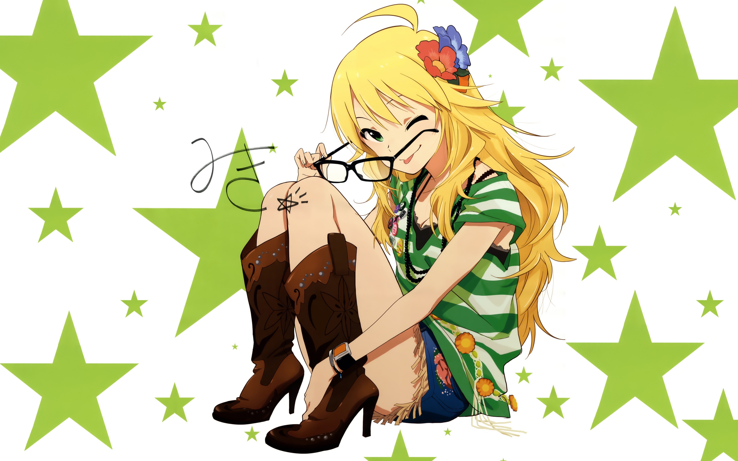 Miki Hoshii from The Idolmaster HD Wallpaper
