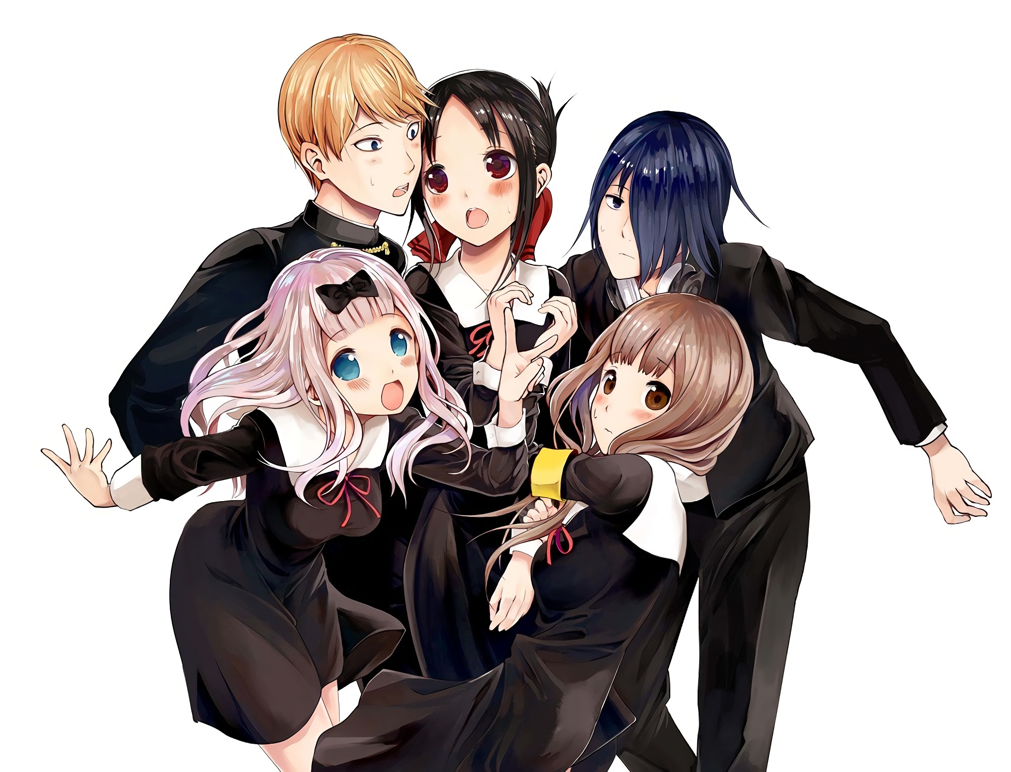 Kaguya Shinomiya and friends HD Wallpaper