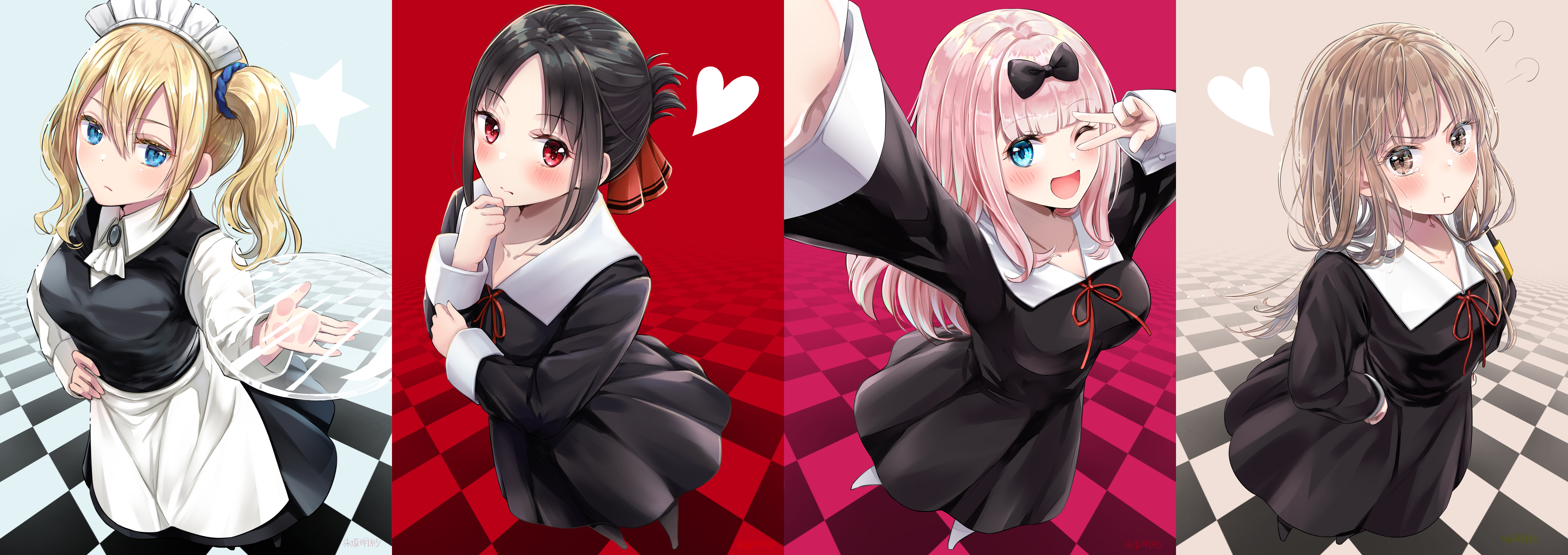 Kaguya Shinomiya and friends HD Wallpaper