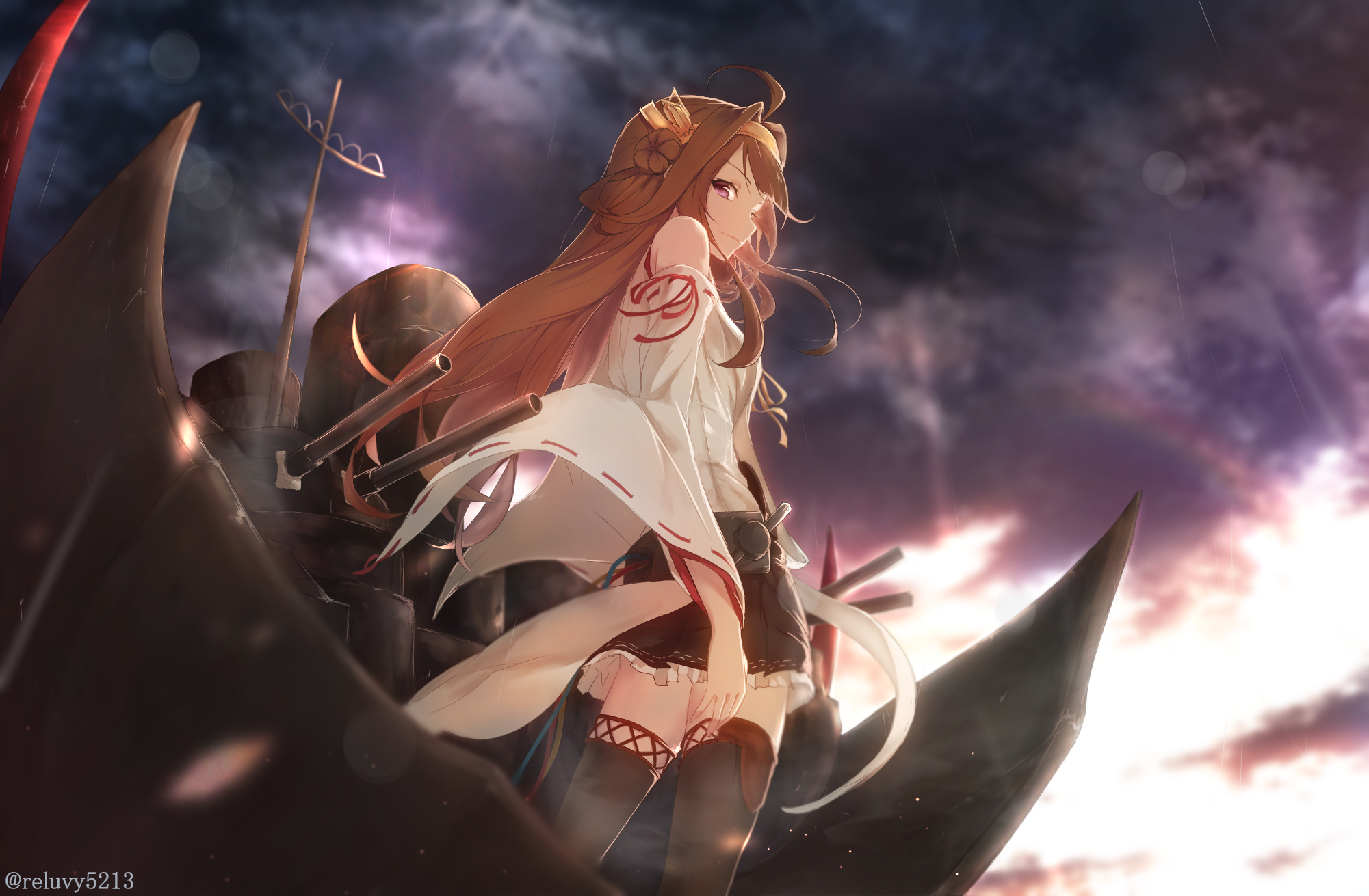 Kongou from Kantai Collection HD Wallpaper