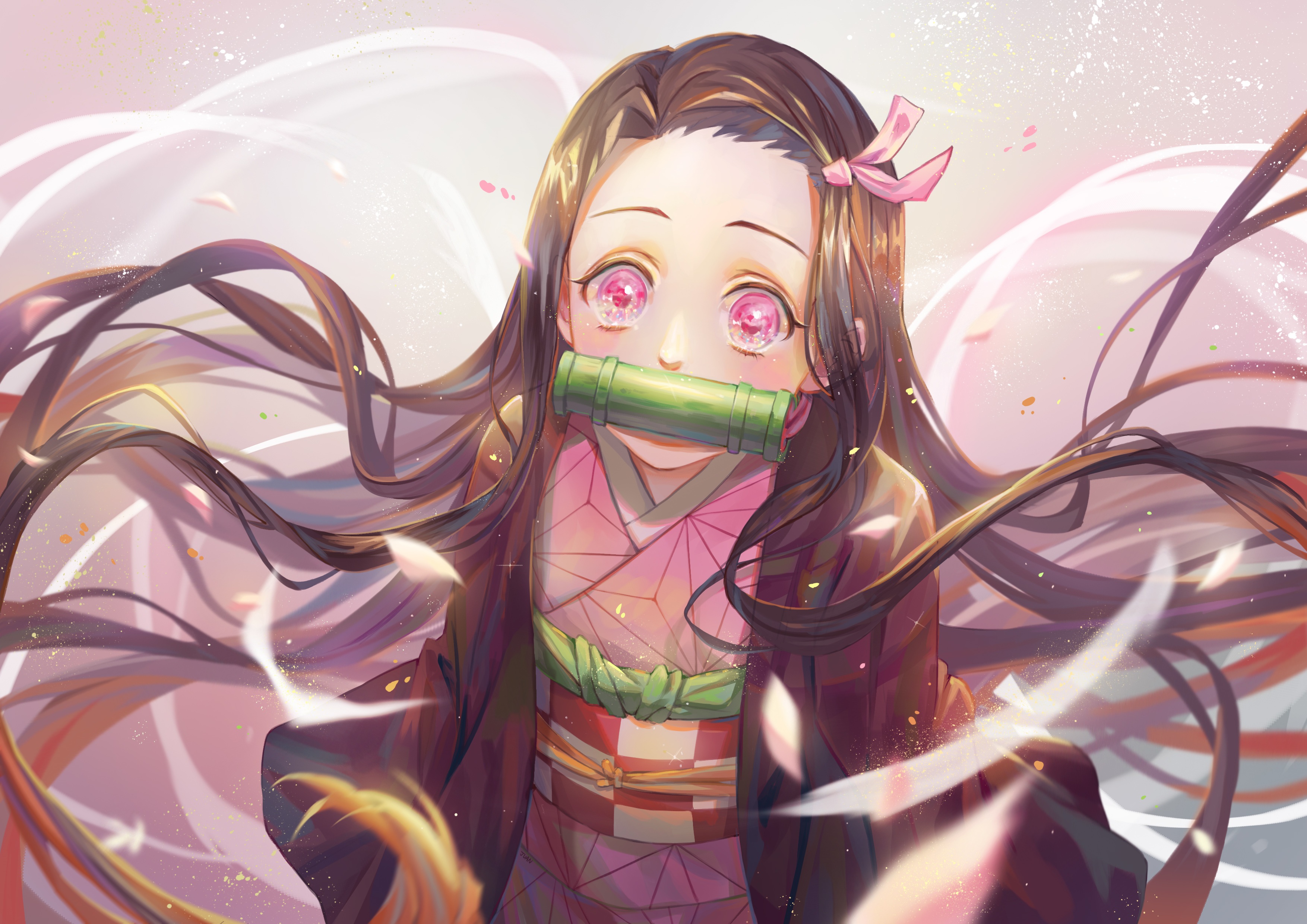 Nezuko Kamado from Demon Slayer HD Wallpaper