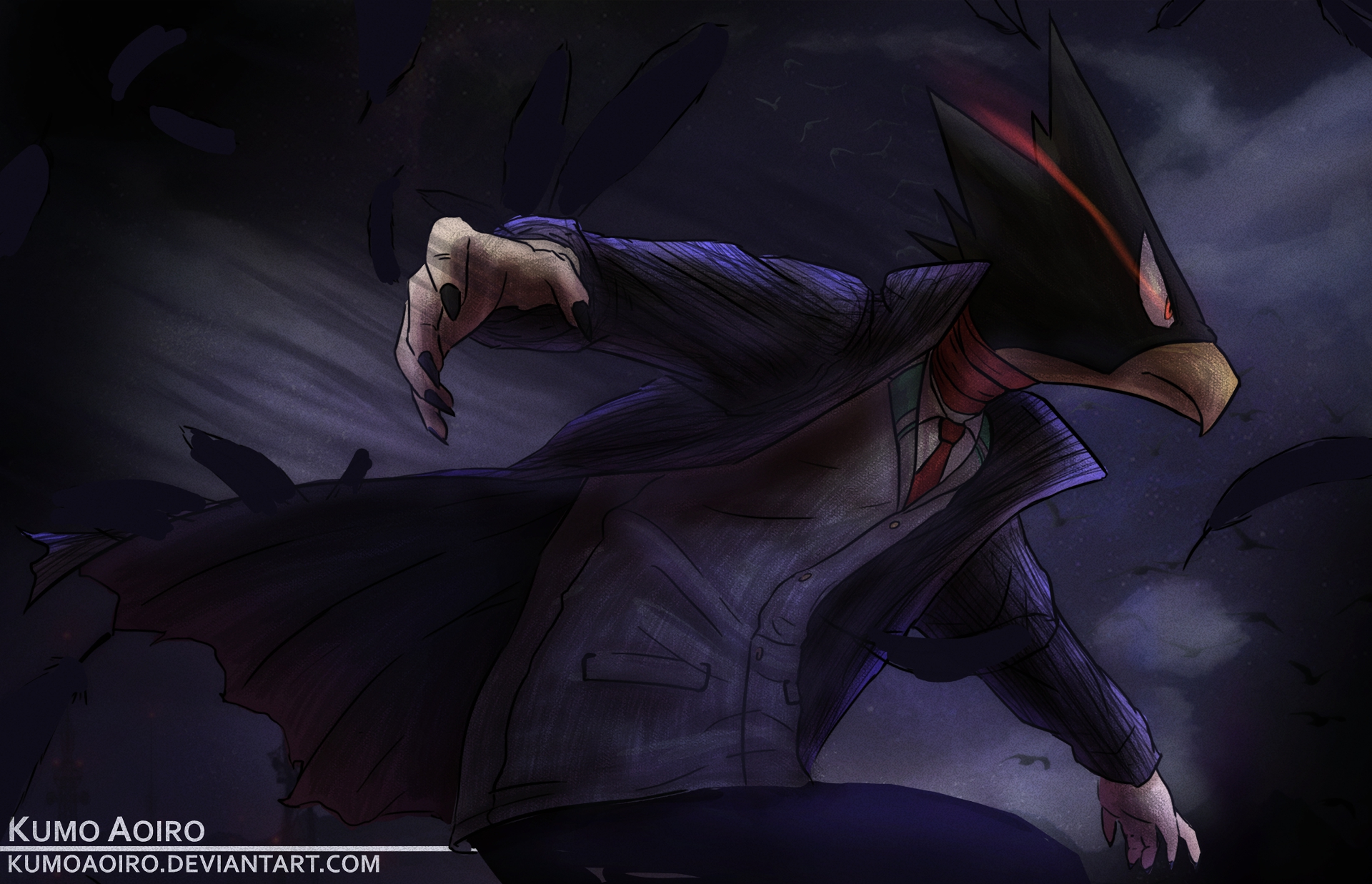 Fumikage Tokoyami from My Hero Academia HD Wallpaper