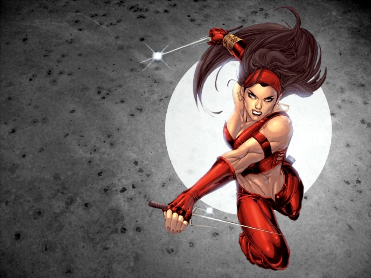 Elektra Natchios from Marvel Comics HD Wallpaper