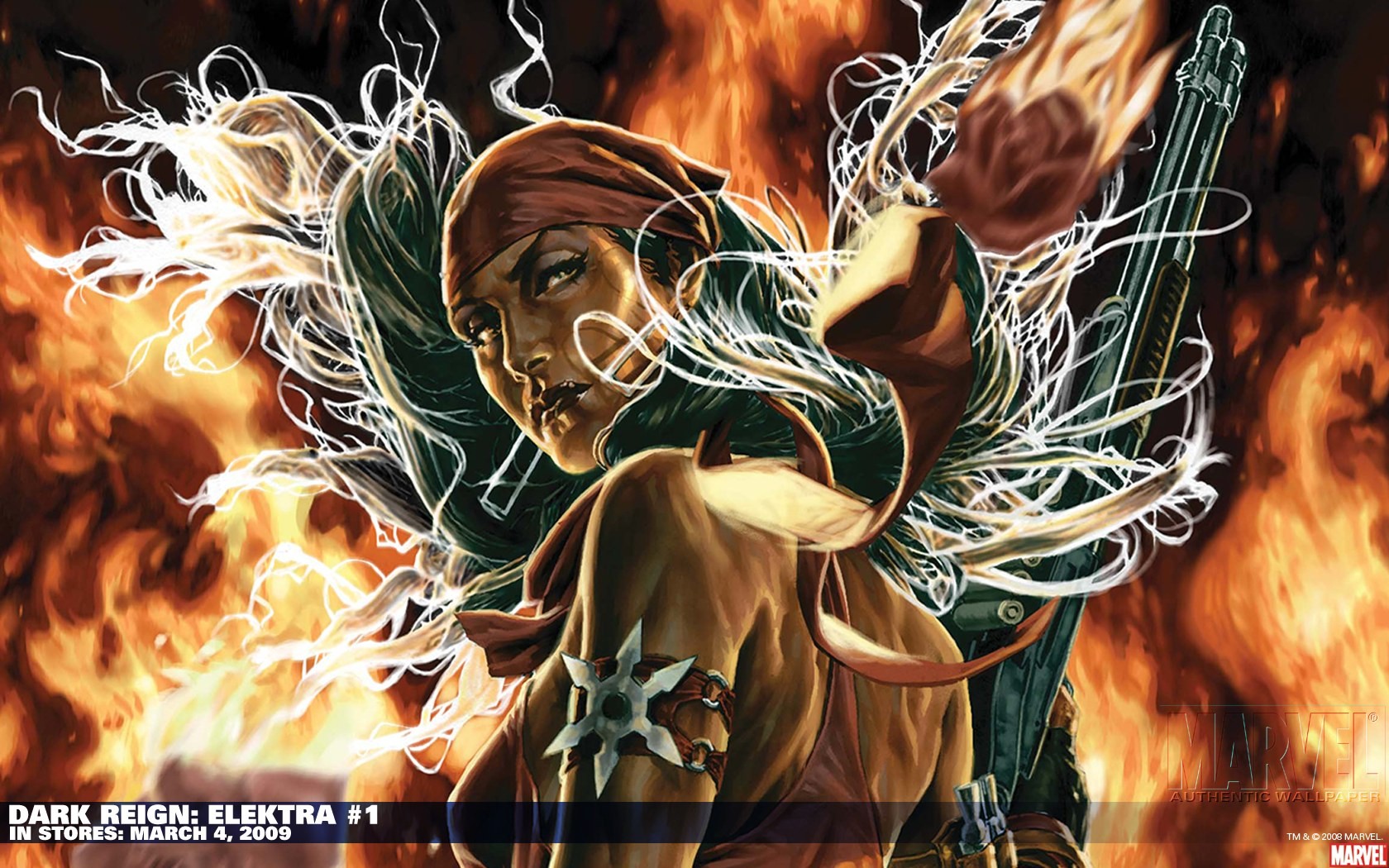Elektra from Dark Reign HD Wallpaper