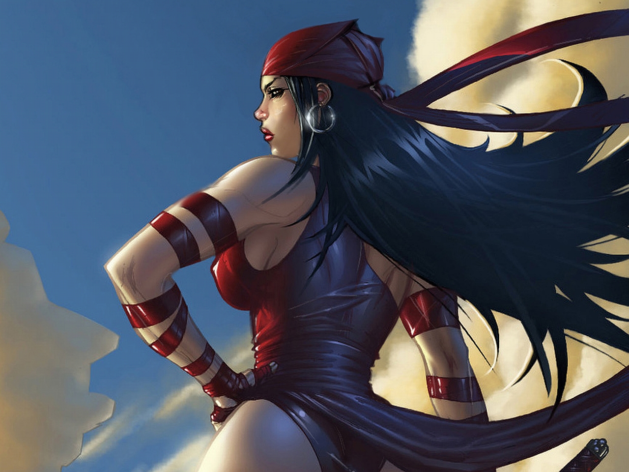 Elektra Natchios from Marvel Comics HD Wallpaper