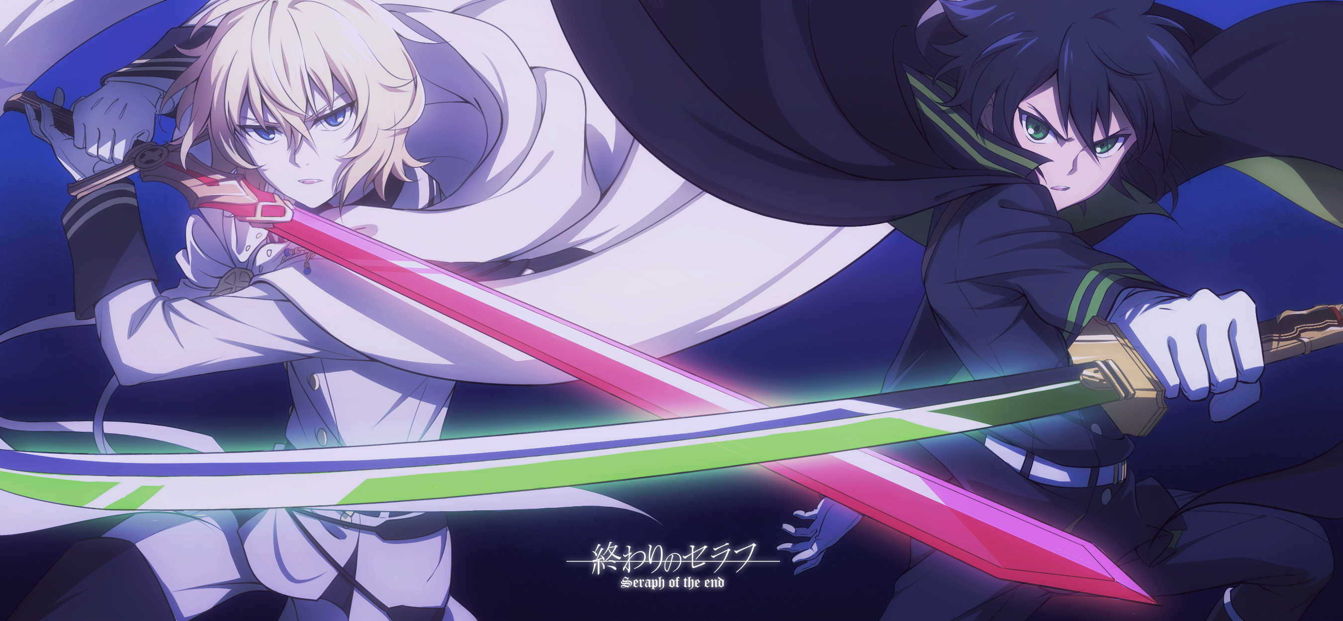 Yūichirō Hyakuya and Mikaela Hyakuya from Seraph of the End HD Wallpaper