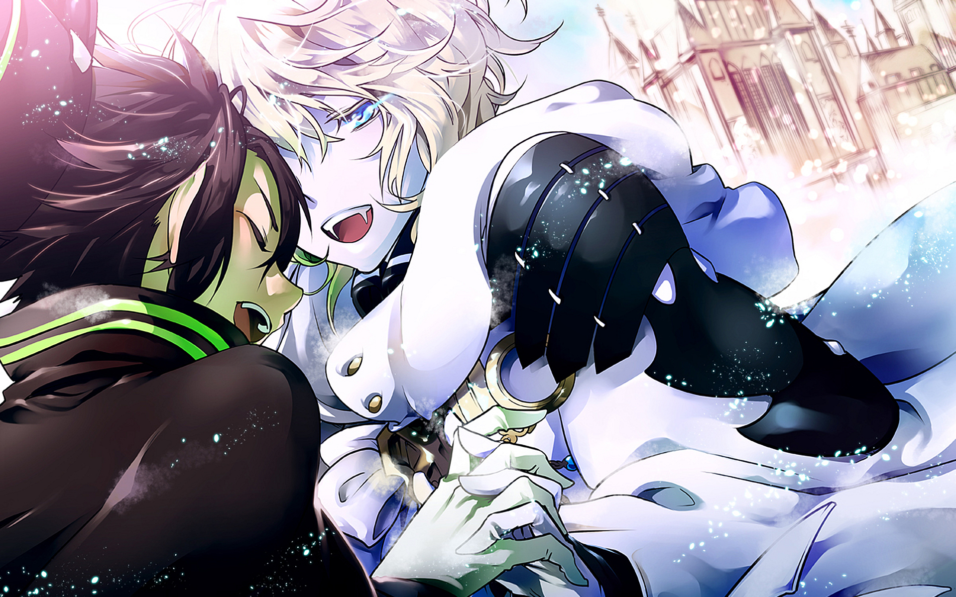 Yūichirō Hyakuya and Mikaela Hyakuya from Seraph of the End HD Wallpaper