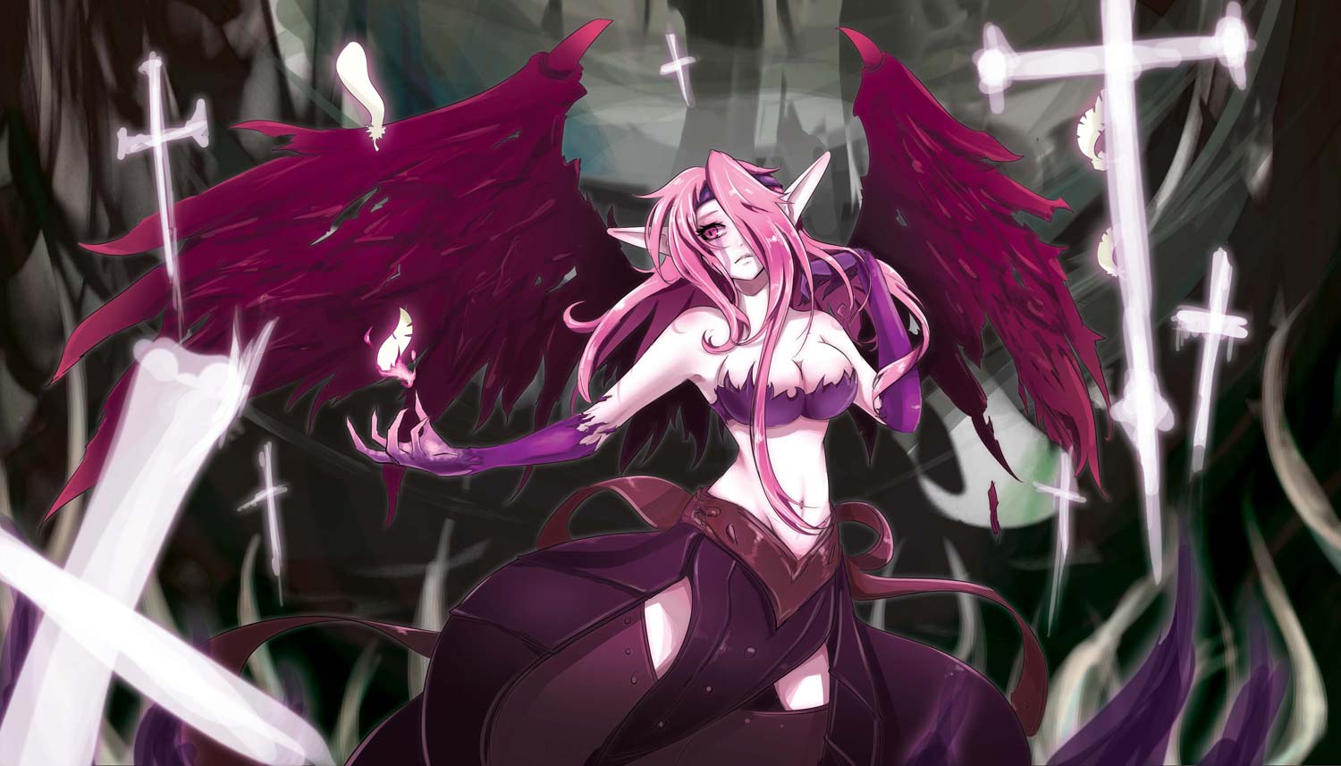 Morgana from League of Legends HD Wallpaper