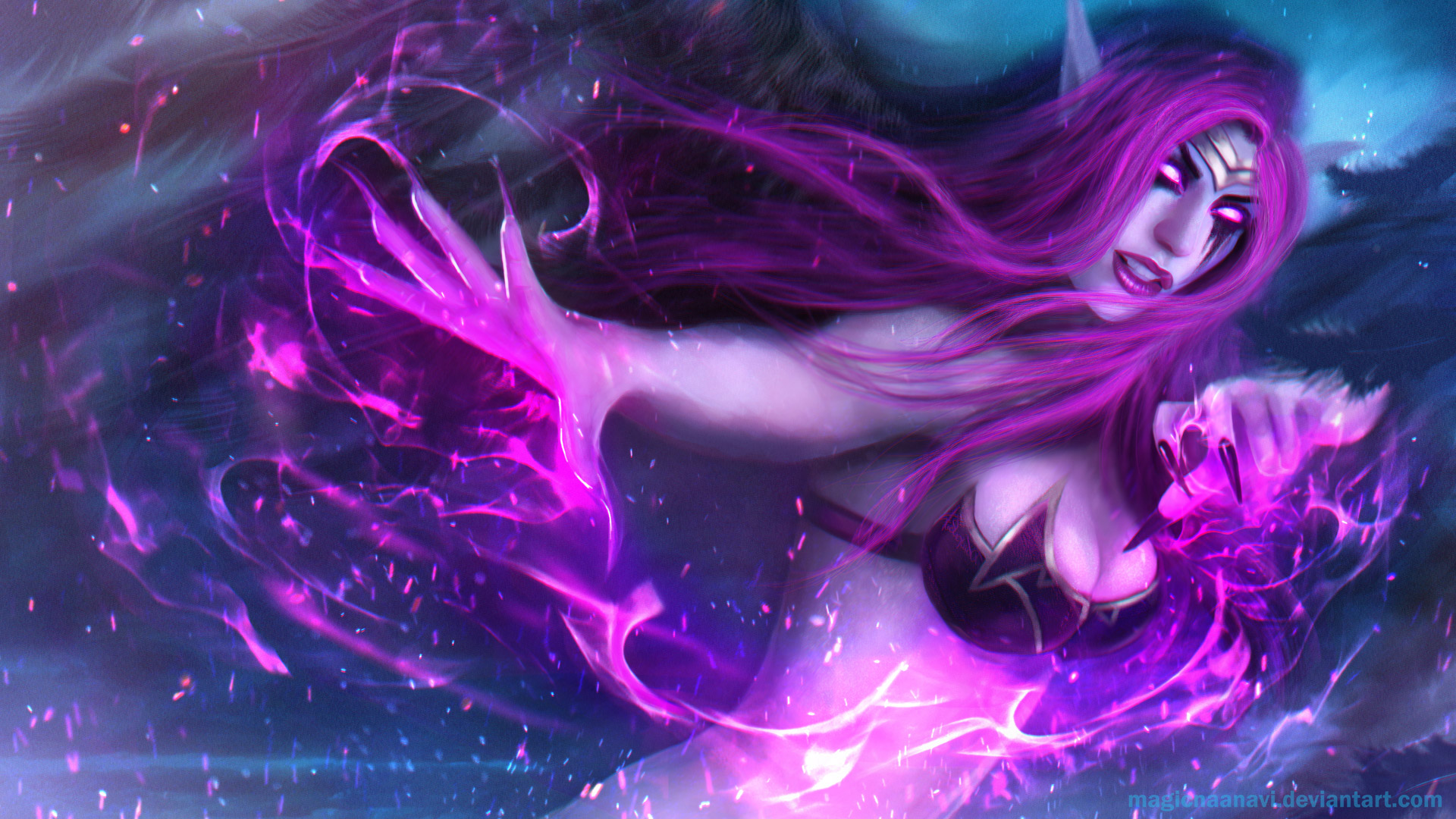 Morgana from League of Legends HD Wallpaper