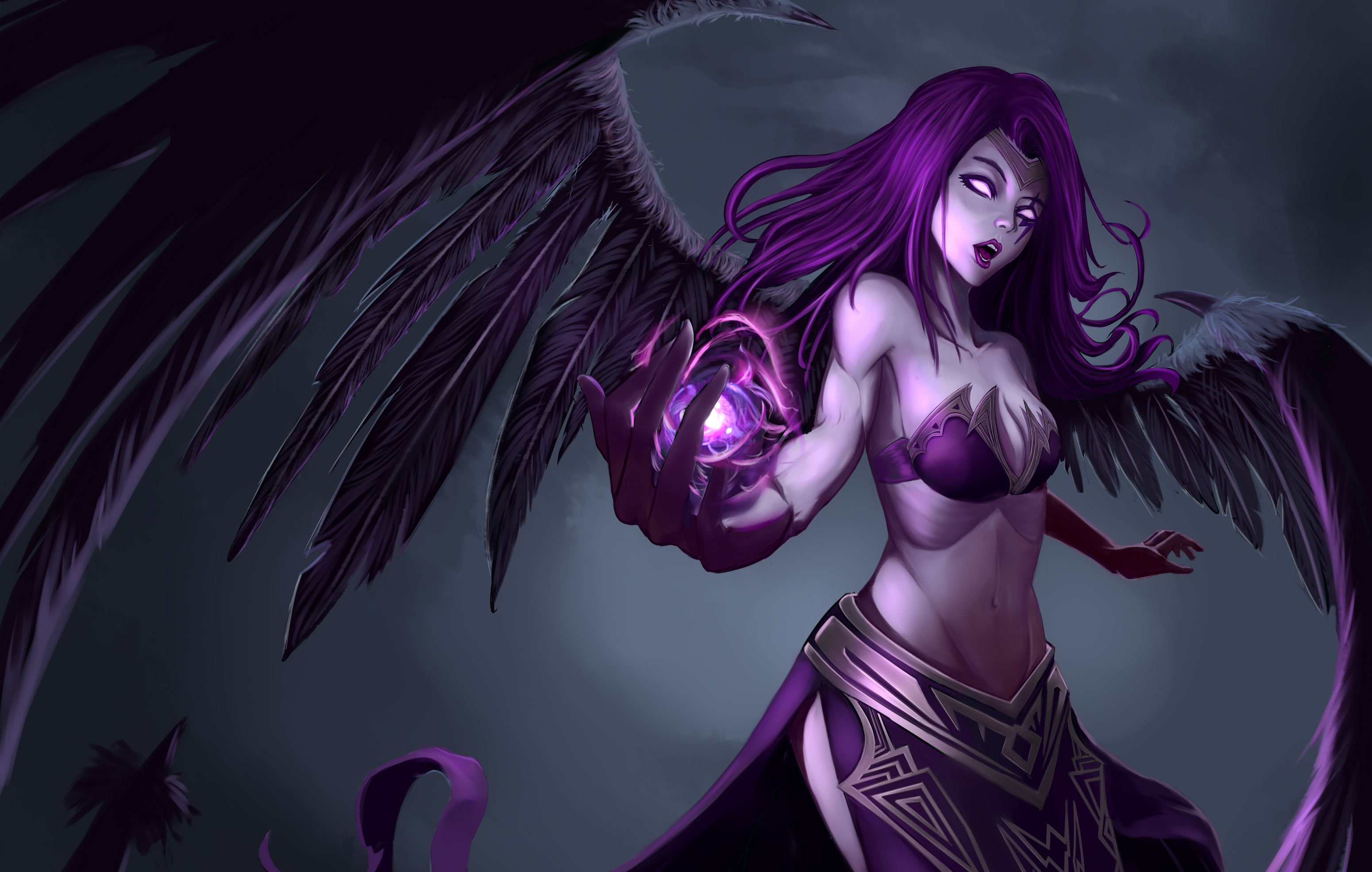 Morgana from League of Legends HD Wallpaper