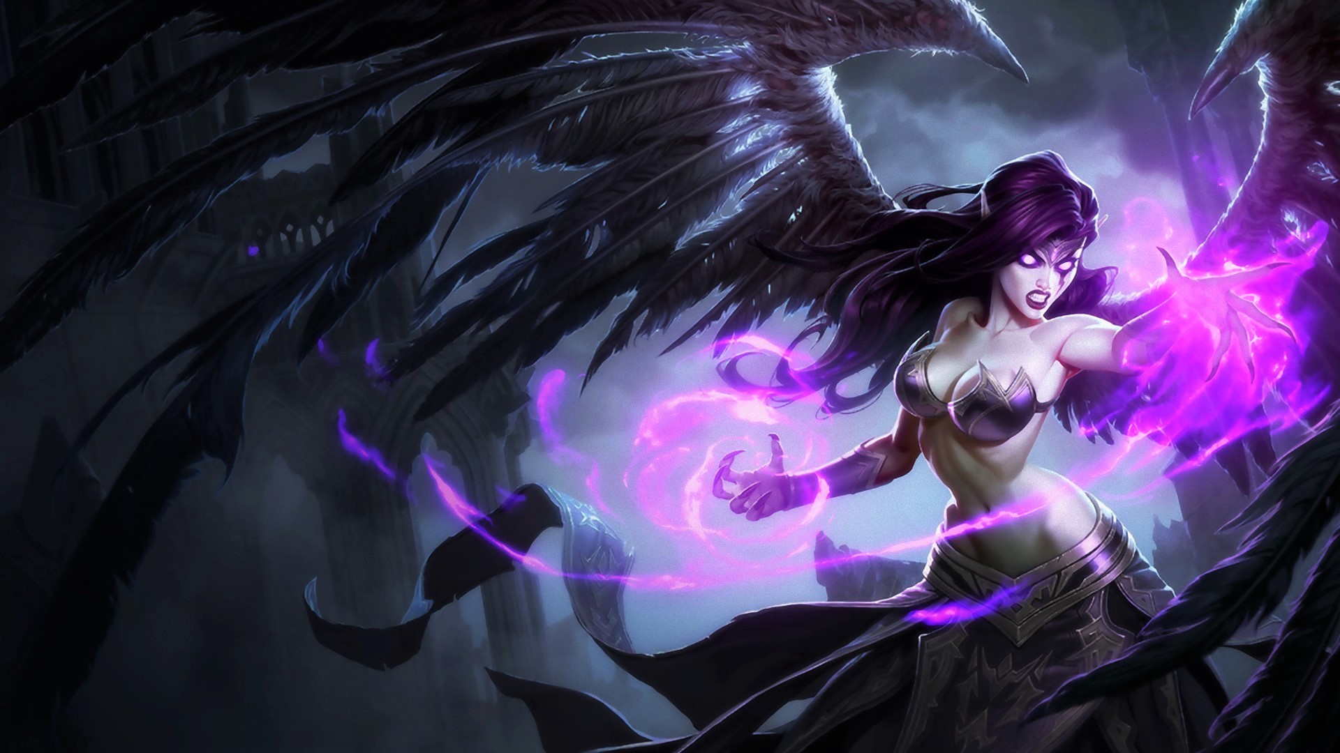 Morgana from League of Legends HD Wallpaper